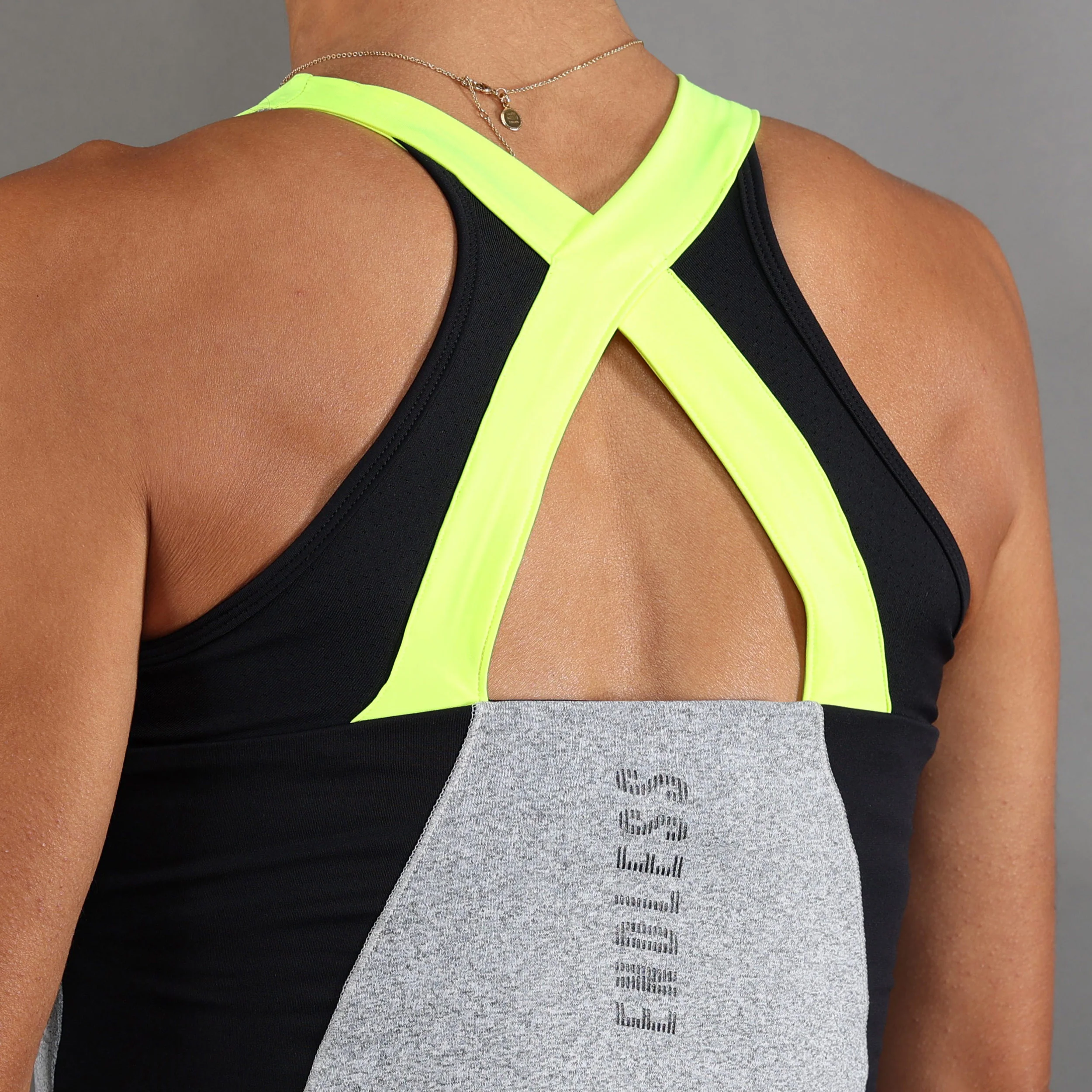 Grace Tank Top Kobiety-Szary,Czarny - Image 4