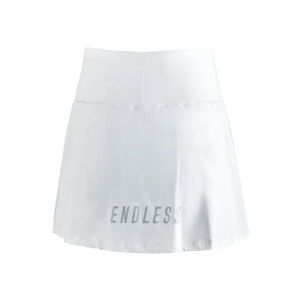 Minimal High Waist Spódnica Kobiety-Biały,Srebrny - Image 2