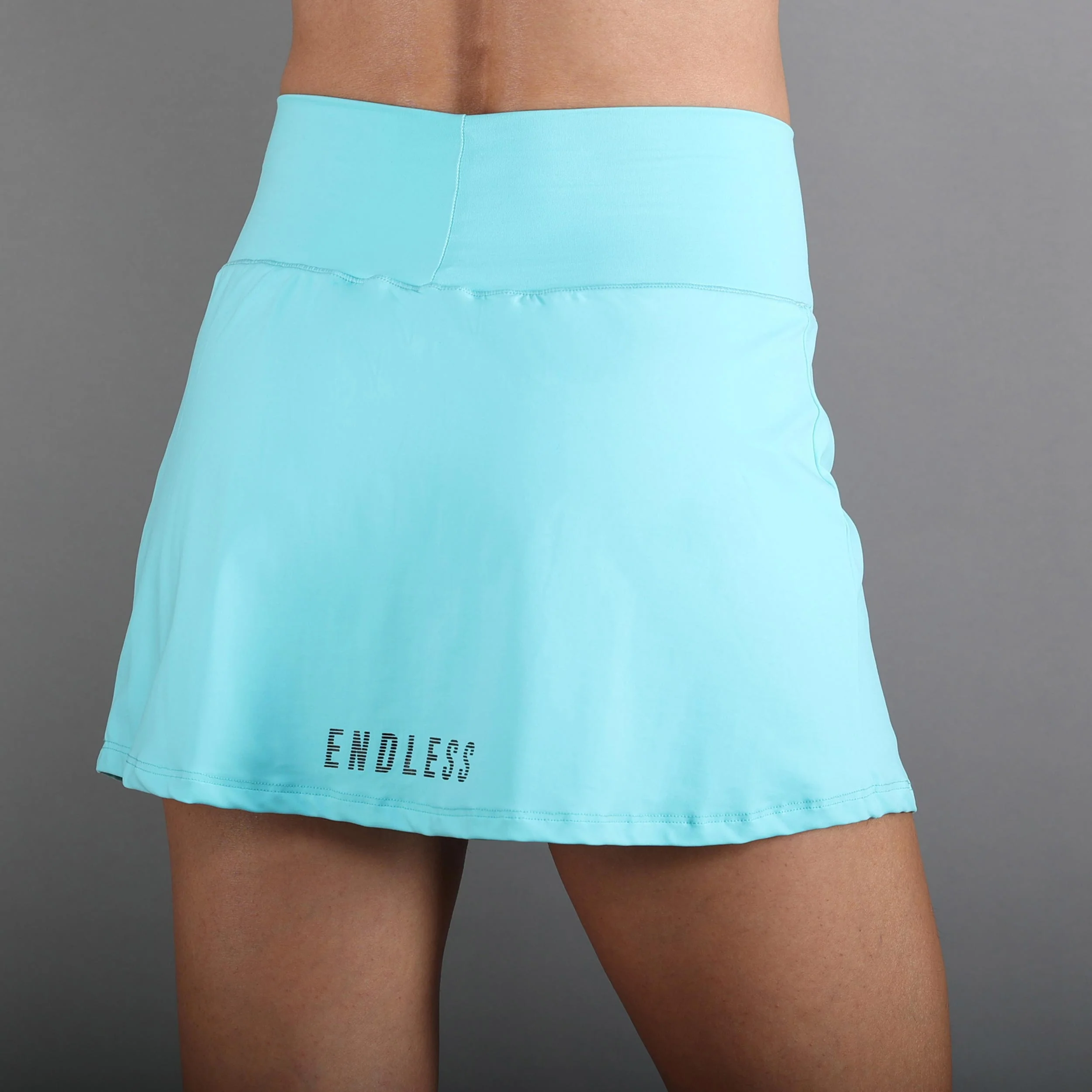 Minimal High Waist Spódnica Kobiety-Niebieski - Image 5