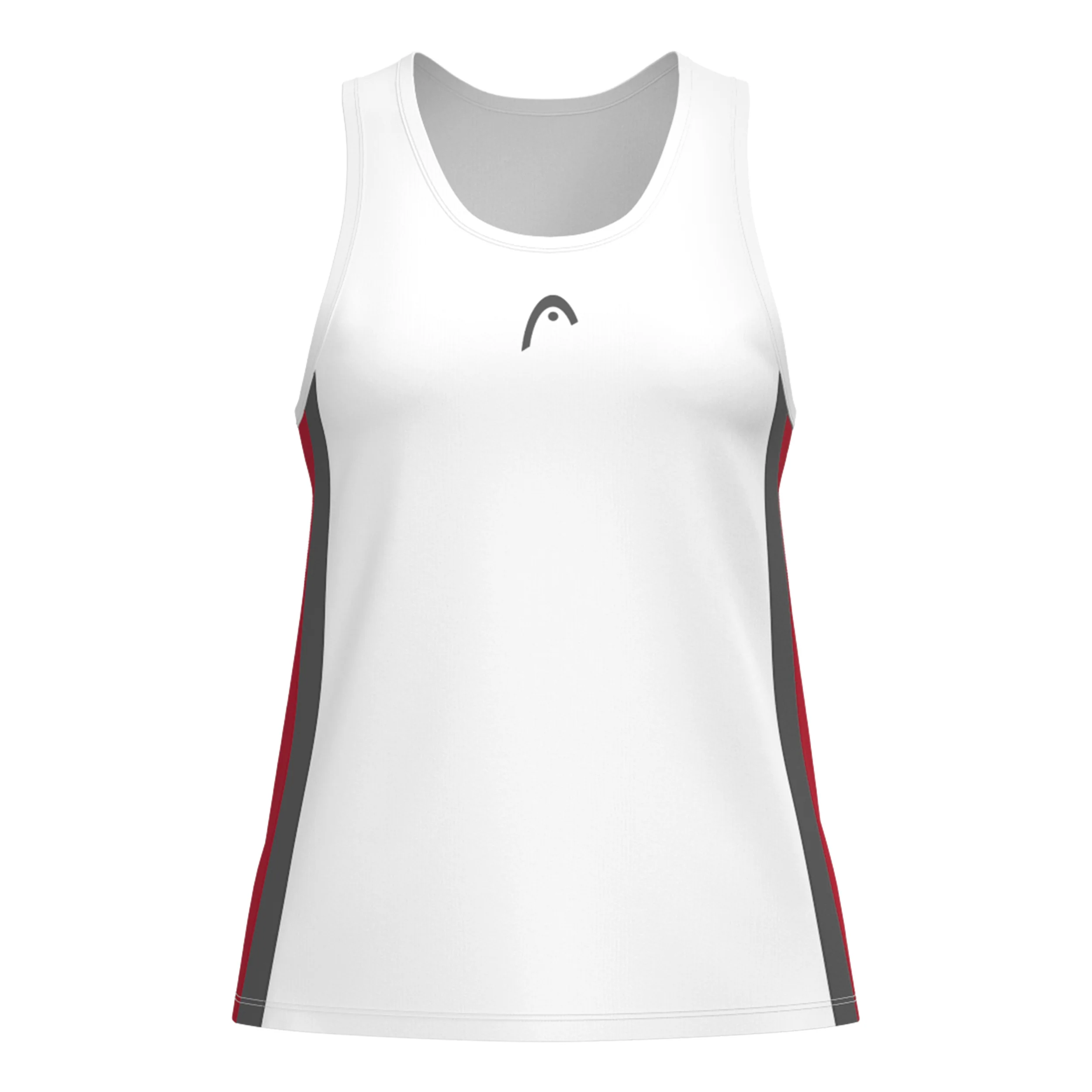 Club 25 Tech Tank Top Kobiety-Biały,Czerwony