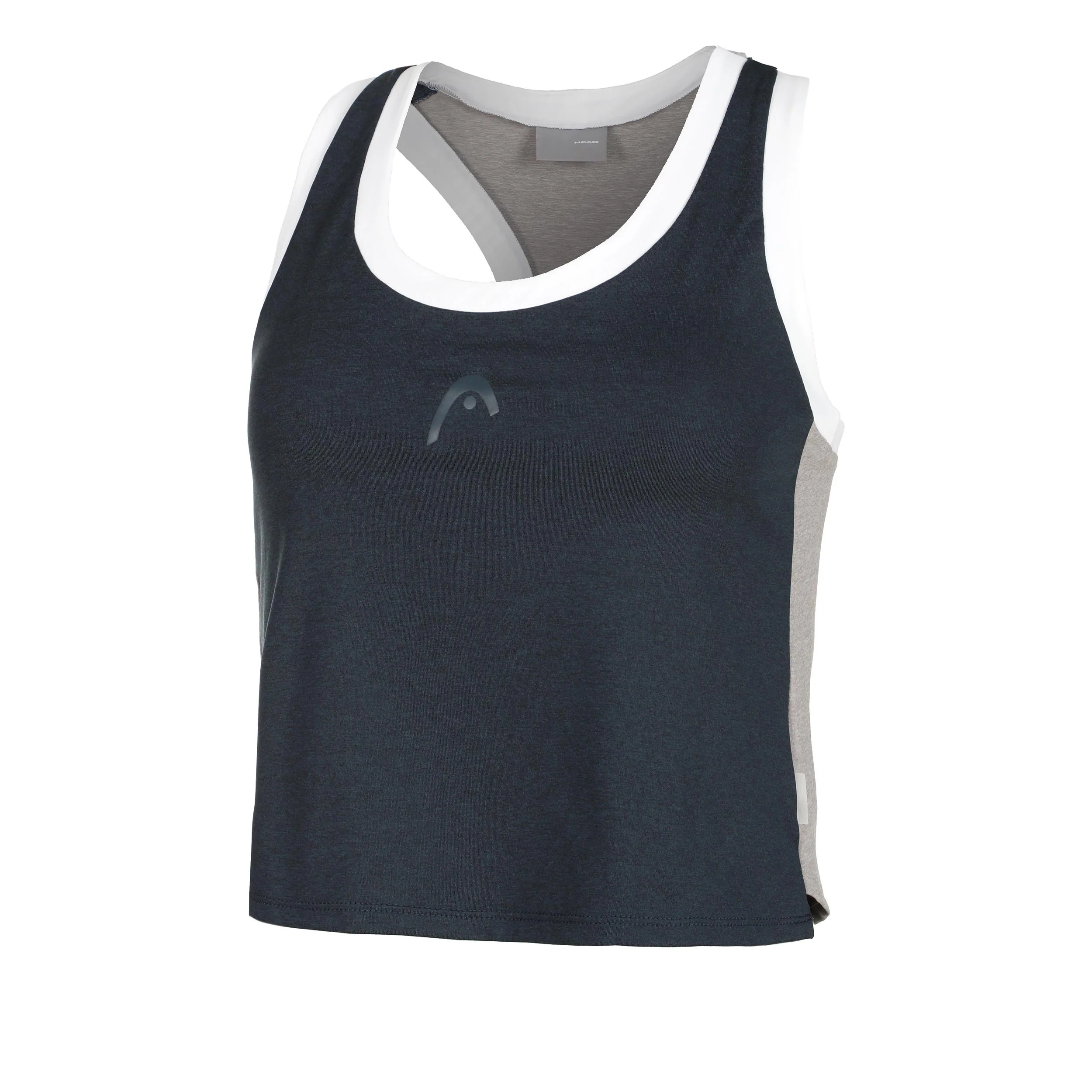 Play Crop Tank Top Kobiety-Ciemnoniebieski,Biały