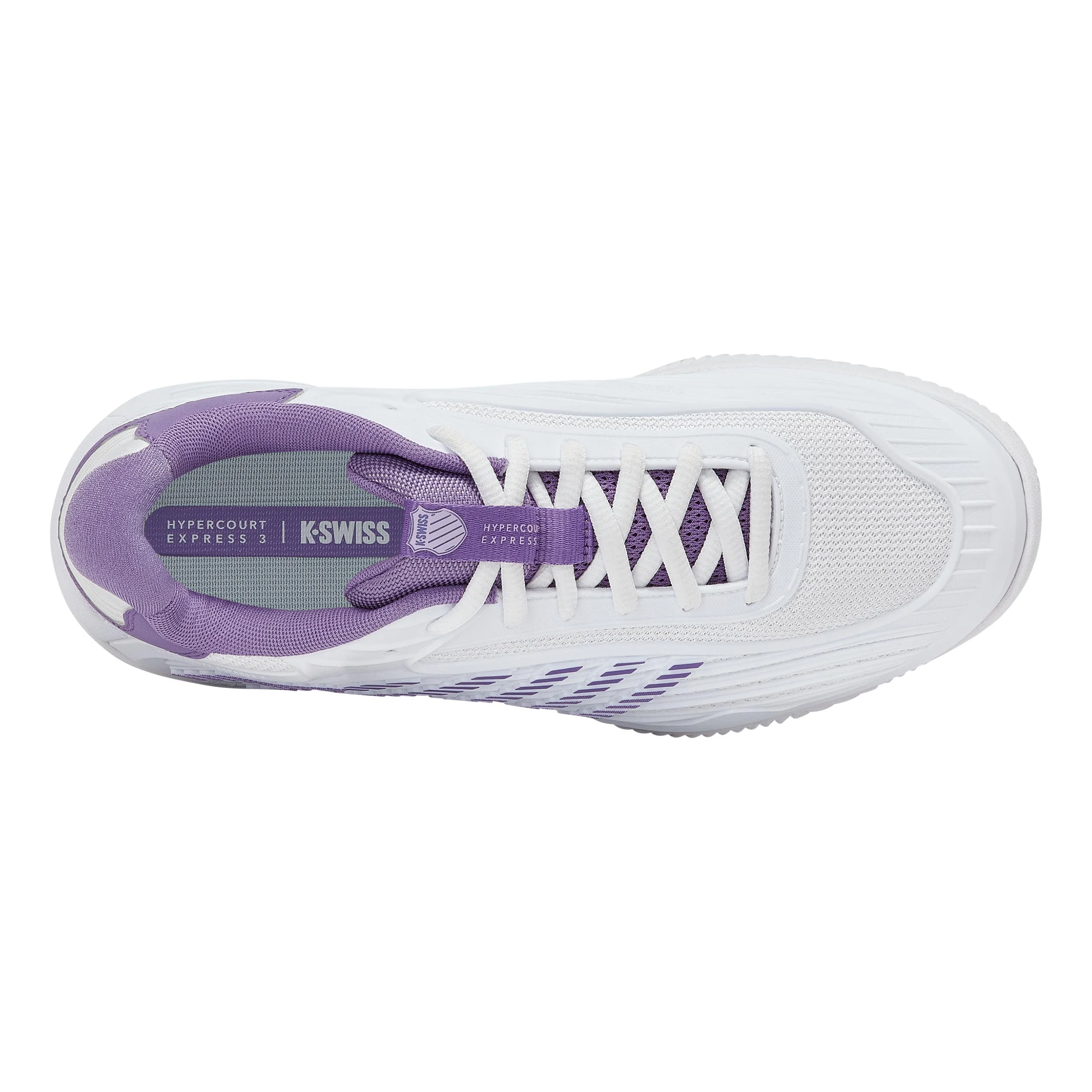 Hypercourt Express 3 buty do tenisa ziemnego Kobiety - biały, lawendowy - Image 3