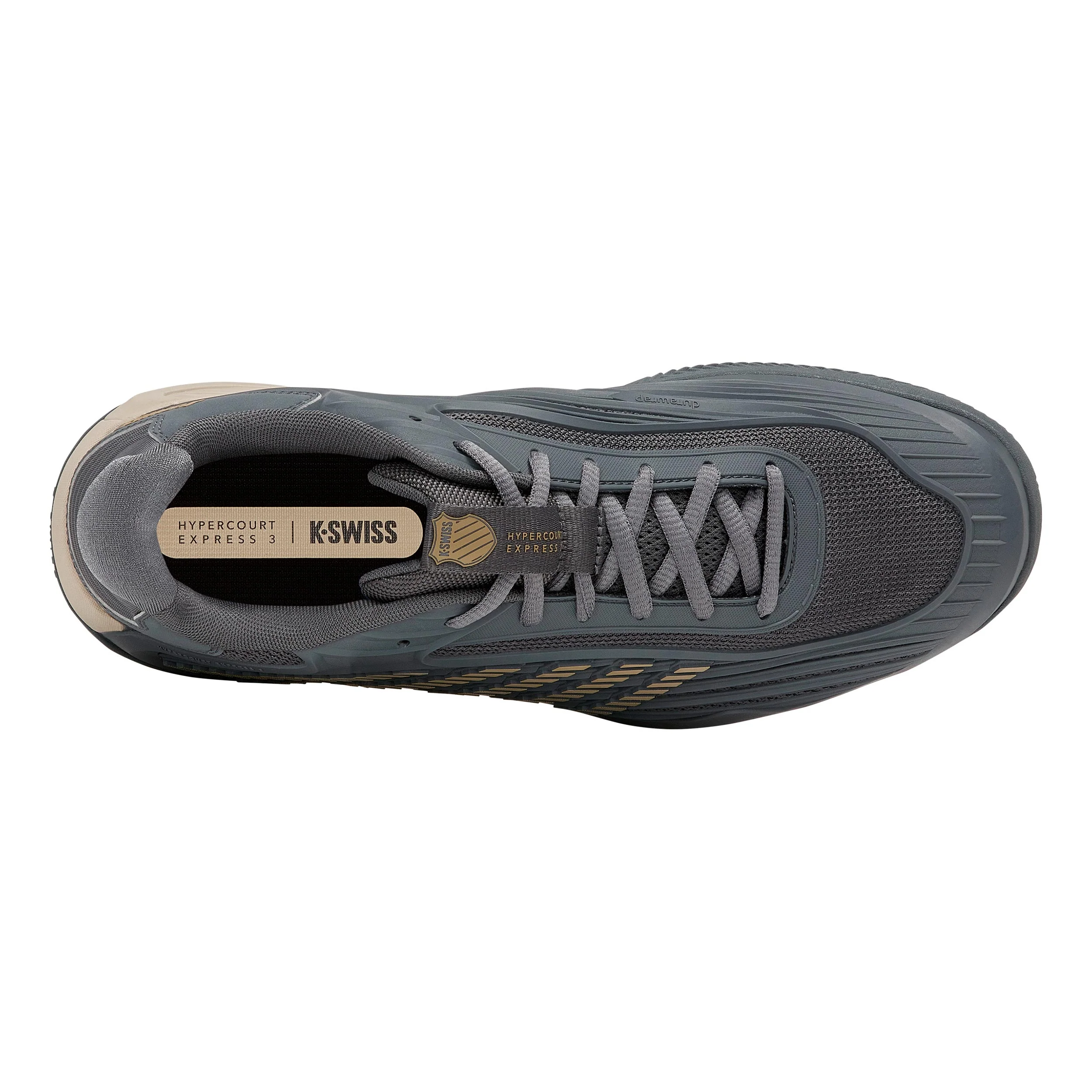 HYPERCOURT EXPRESS 3 Clay buty do tenisa ziemnego Mężczyźni-ciemnoszary, beż - Image 3