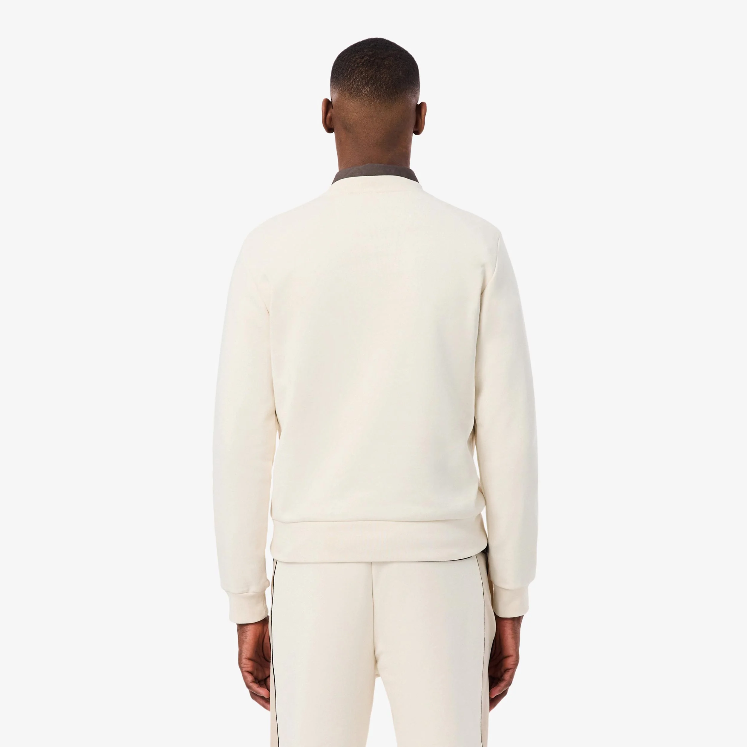 Colorblock Bluza Mężczyźni - krem, beż - Image 2