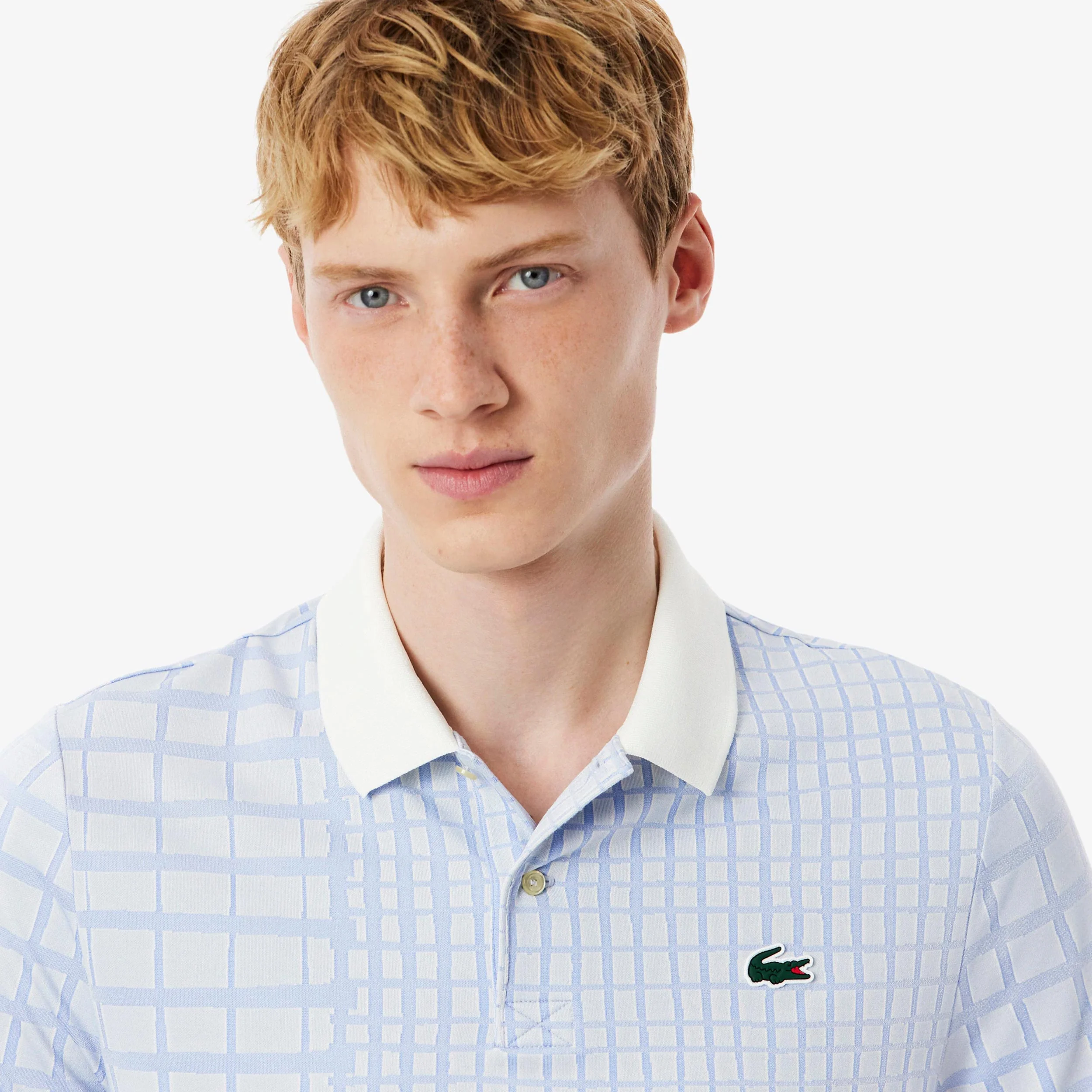 Polo Mężczyźni-krem, liliowy - Image 3