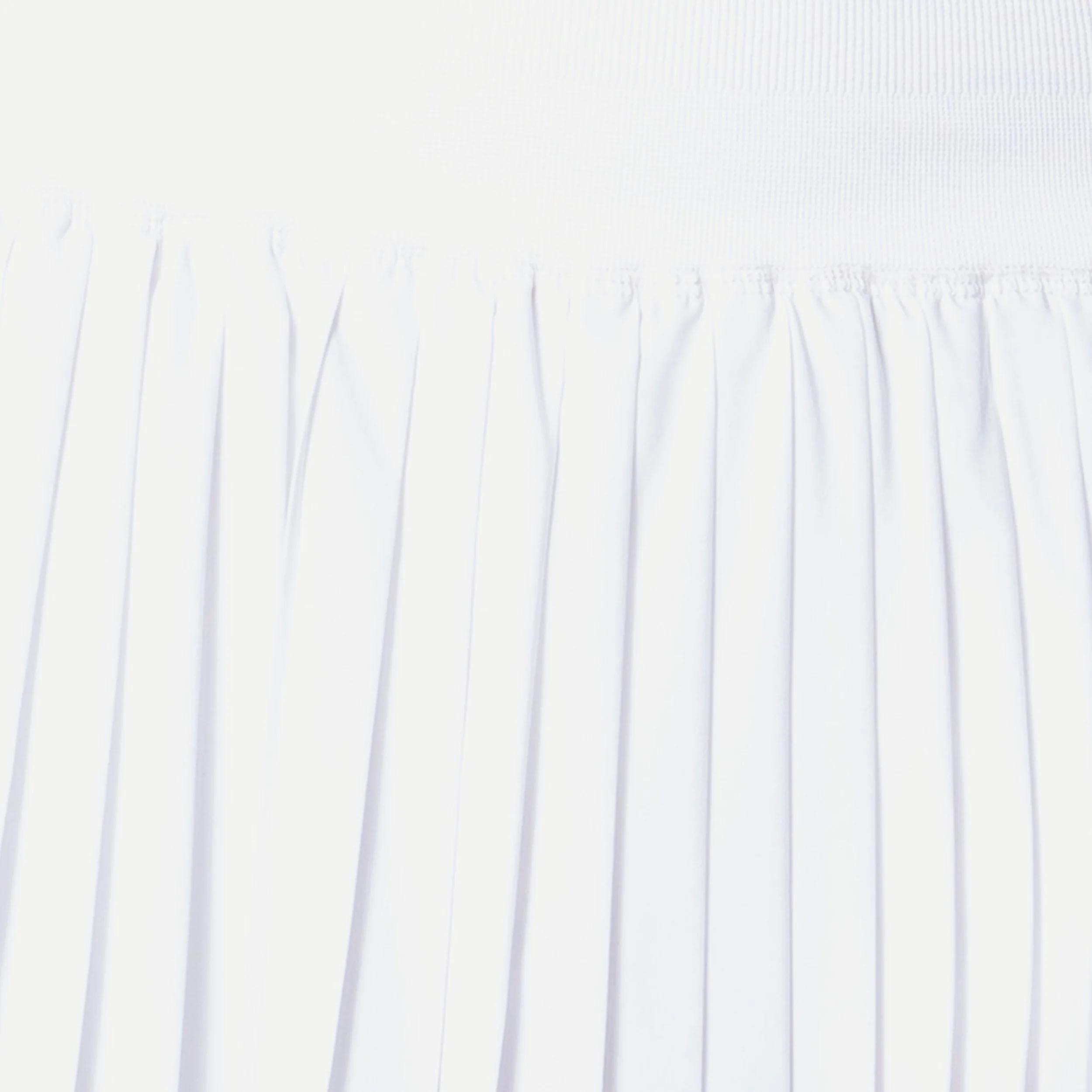 Linen Streak Pleated Spódnica Kobiety - biały, turkus - Image 4