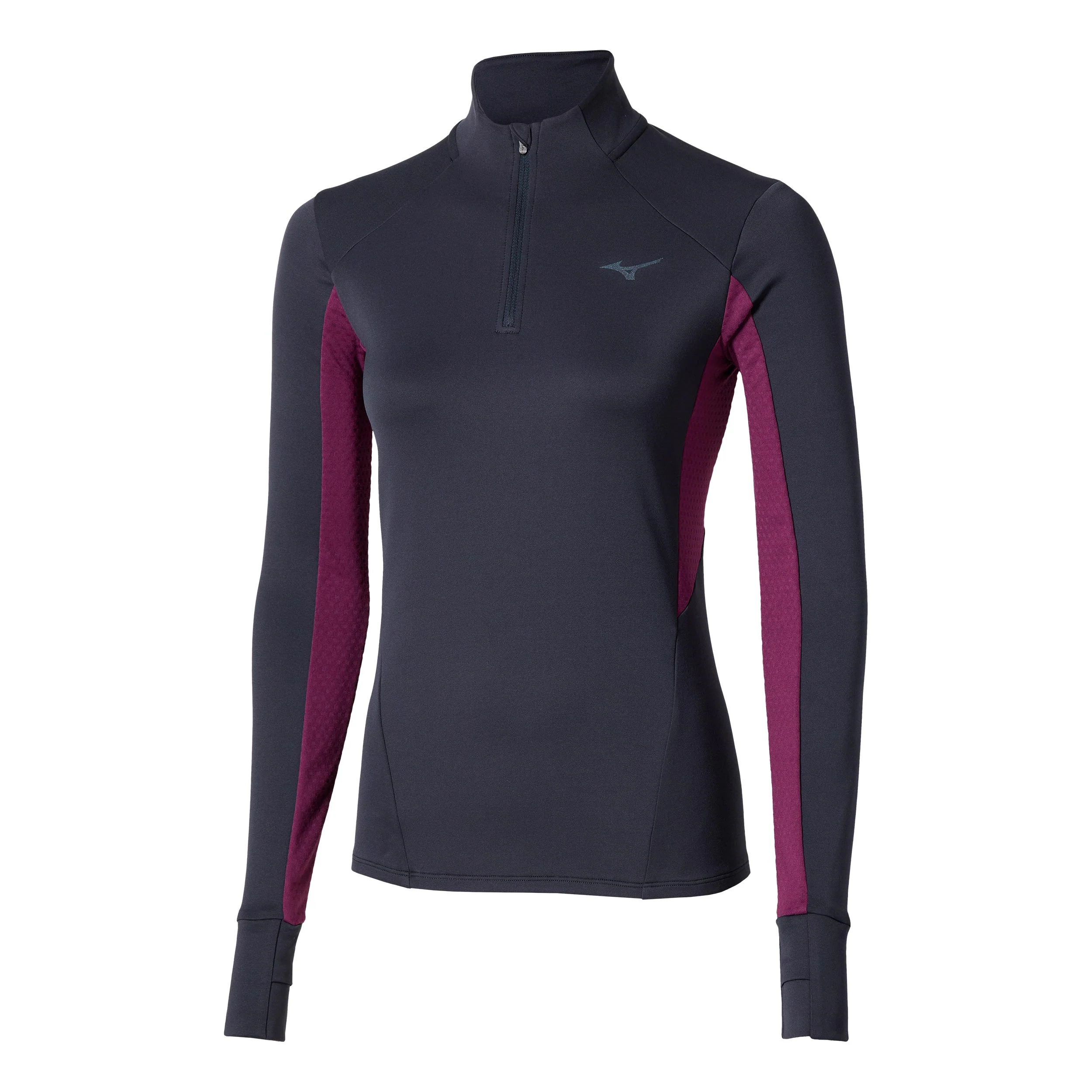 Active Warmalite Half Zip Koszulka do biegania Kobiety - niebieski,