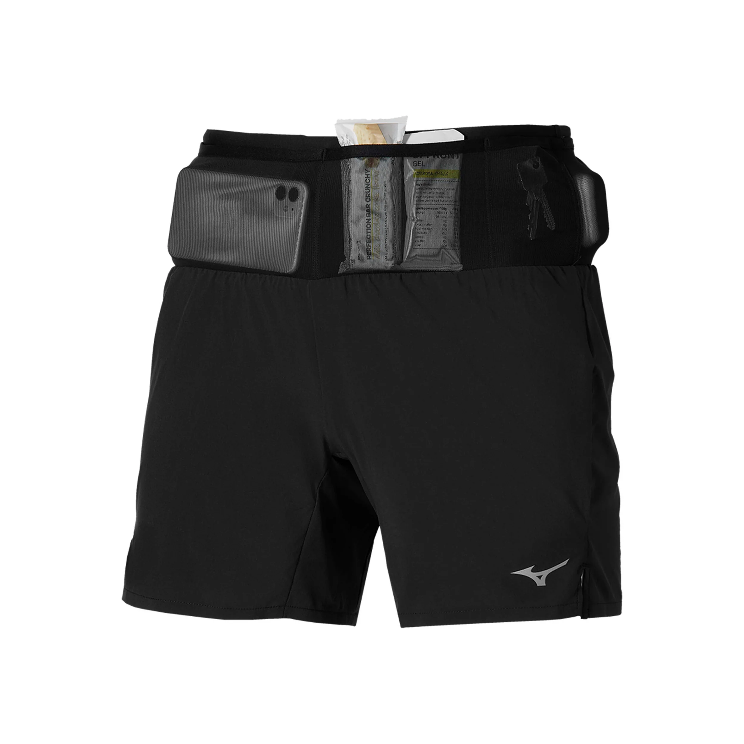 Multi Pocket Spodenki do biegania Mężczyźni - czarny, - Image 3