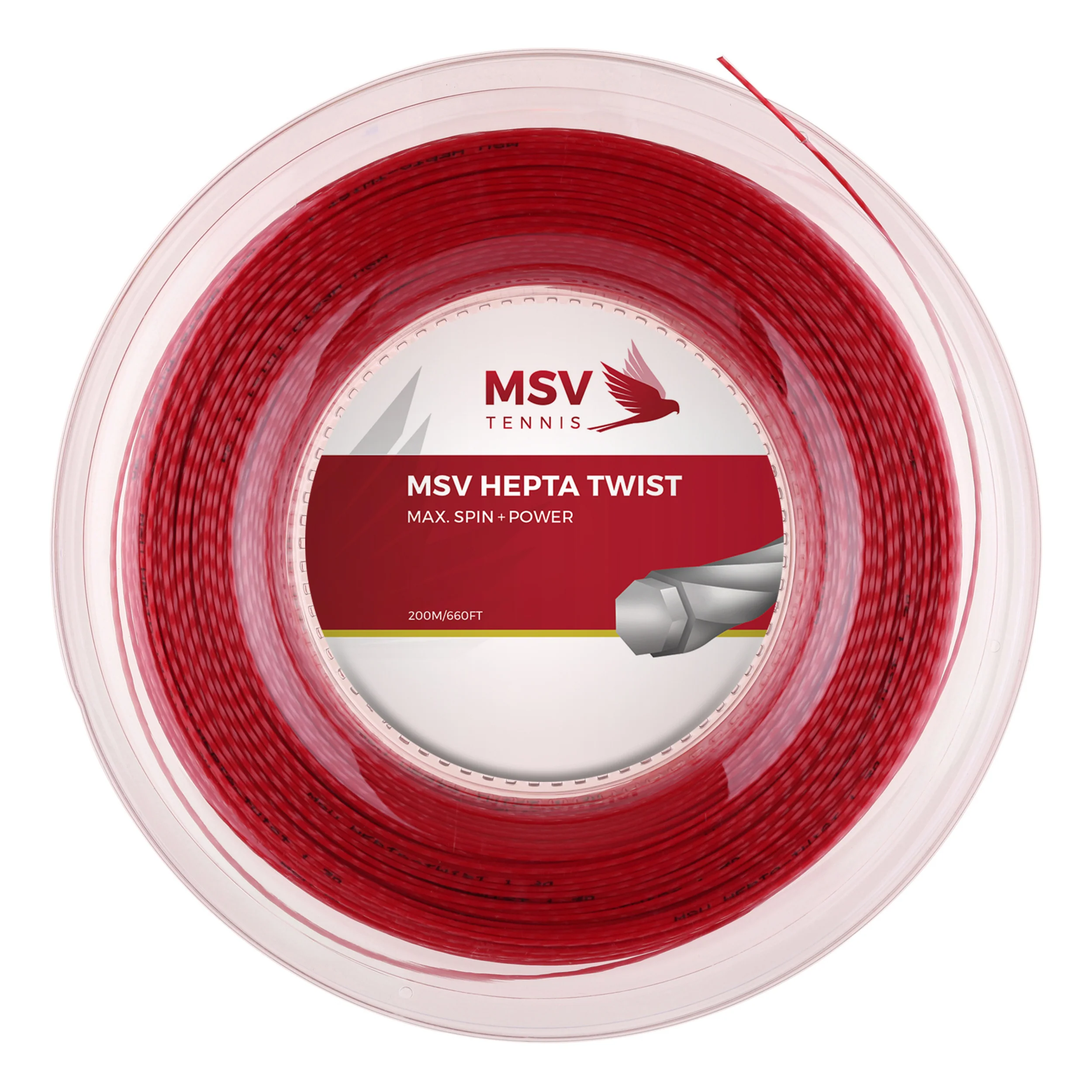 Hepta-Twist Szpula Do Naciągów 200m-Czerwony