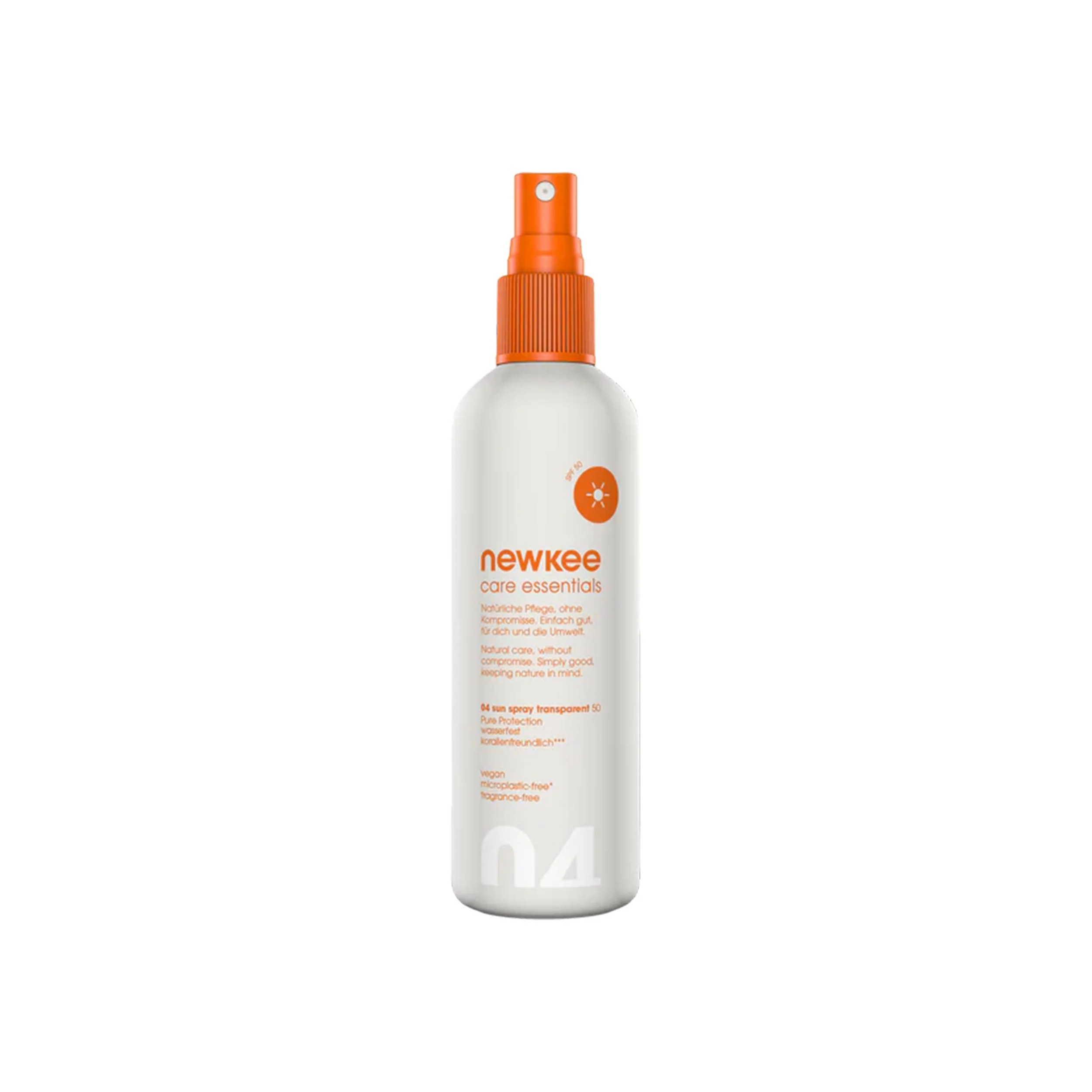 Sun Spray transparent 50 Kosmetyki - biały, pomarańczowy