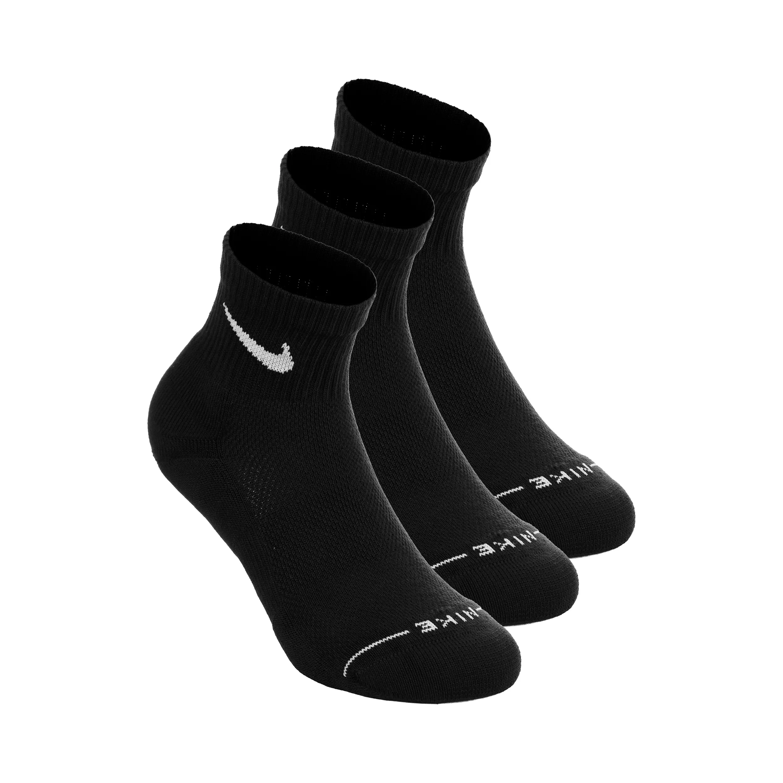 Ankle Skarpety tenisowe Opakowanie 3 szt. Unisex - czarny