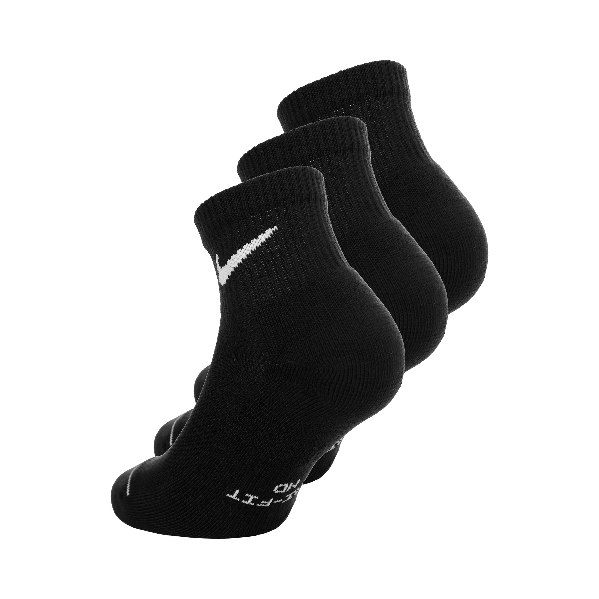 Ankle Skarpety tenisowe Opakowanie 3 szt. Unisex - czarny - Image 2