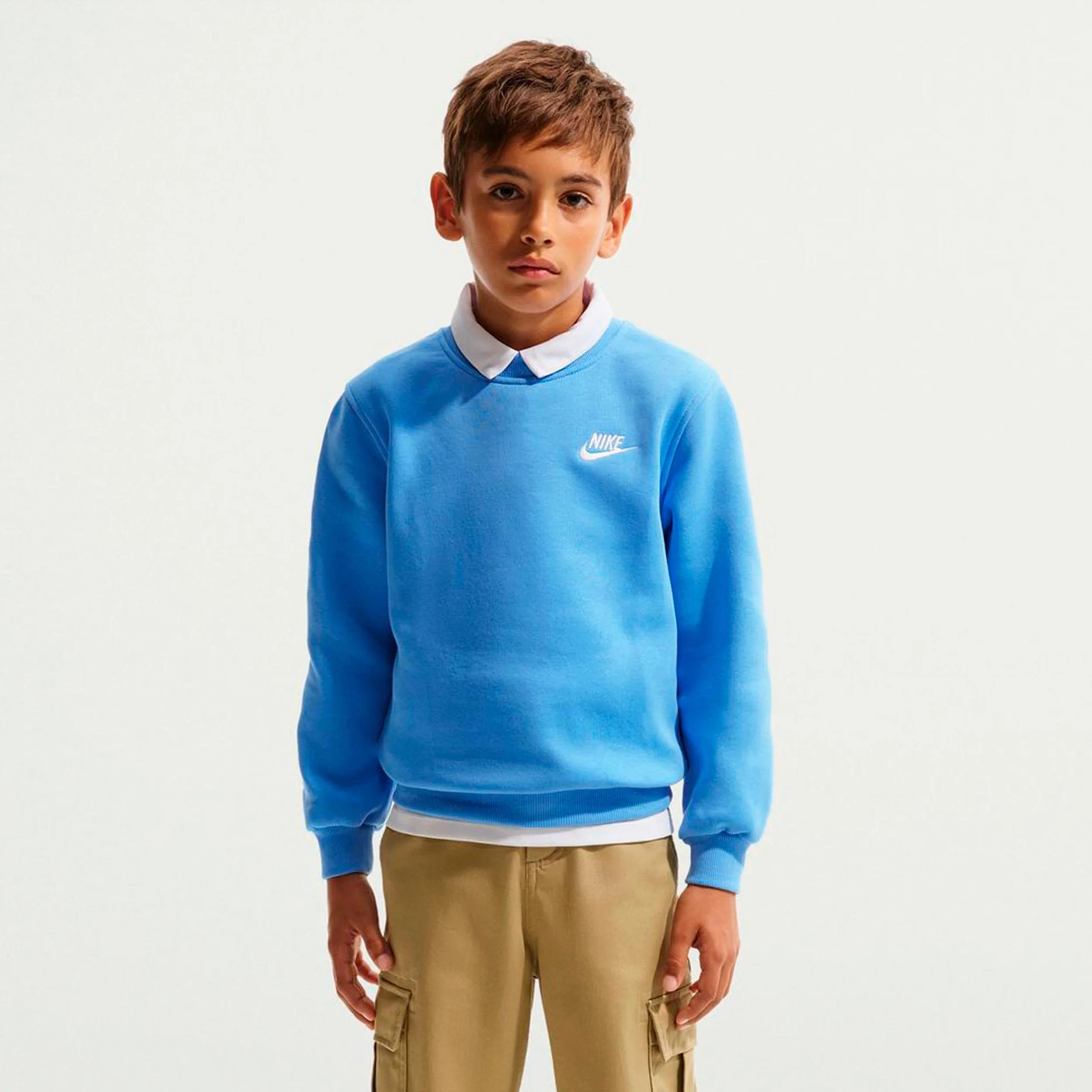 Club Fleece Bluza Dzieci-jasnoniebieski