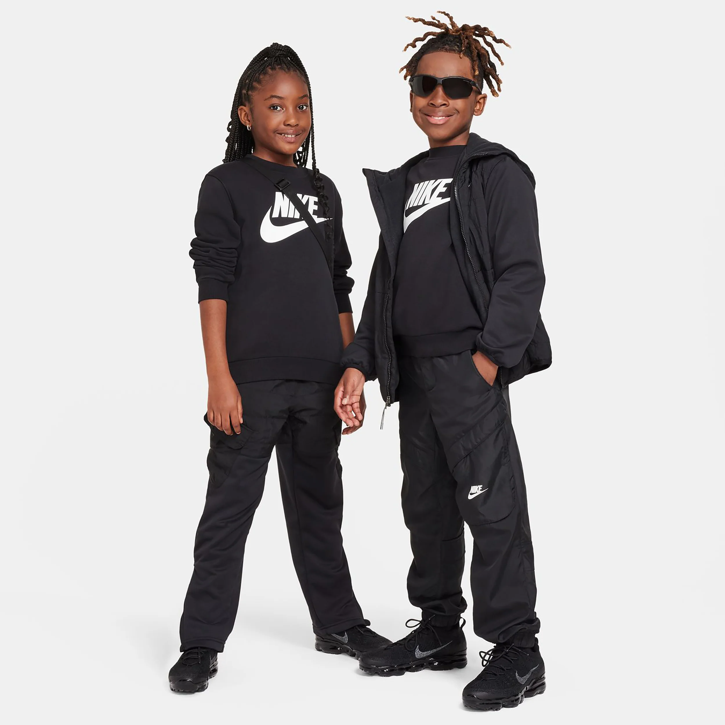Club Fleece Crew Bluza Dzieci-czarny - Image 4