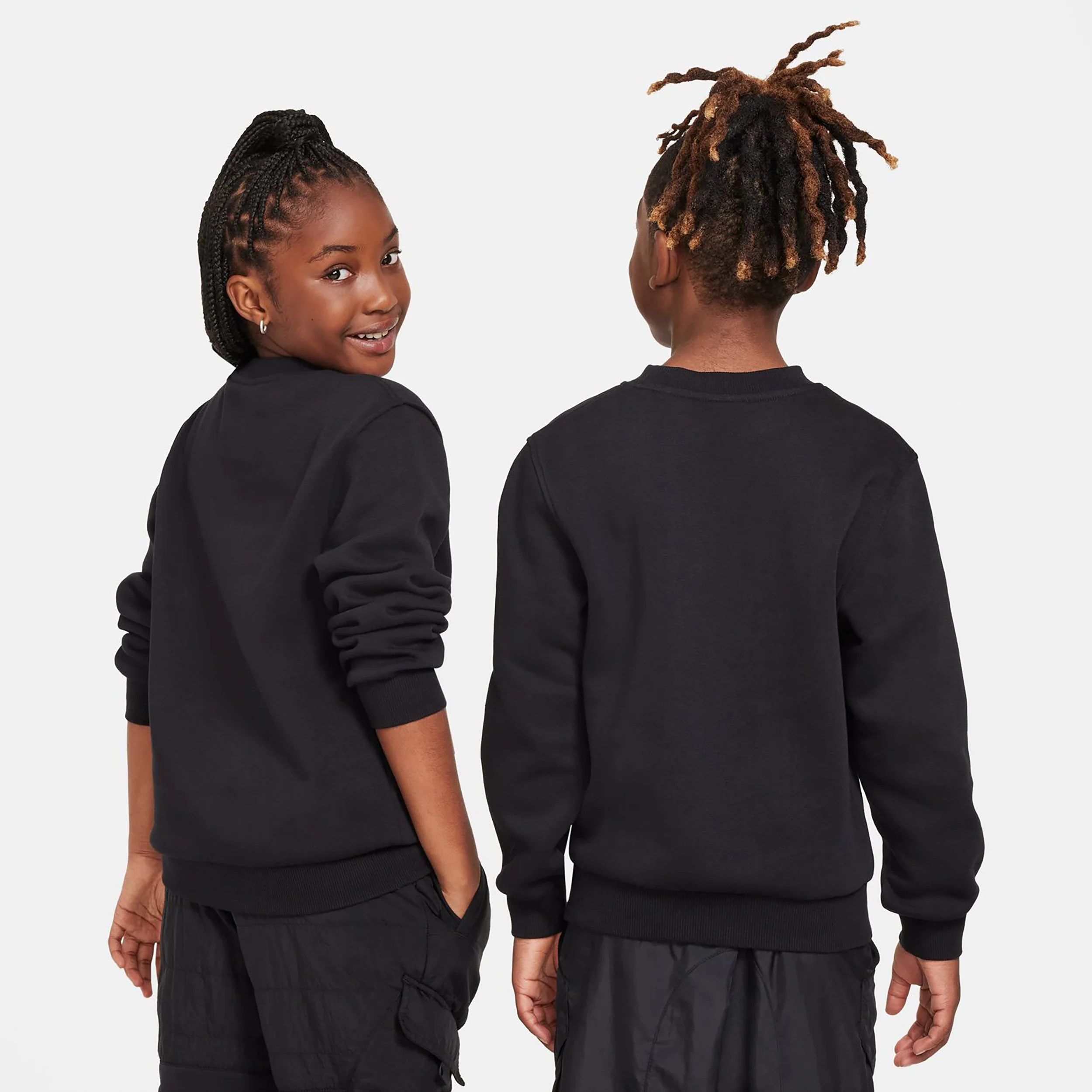 Club Fleece Crew Bluza Dzieci-czarny - Image 5