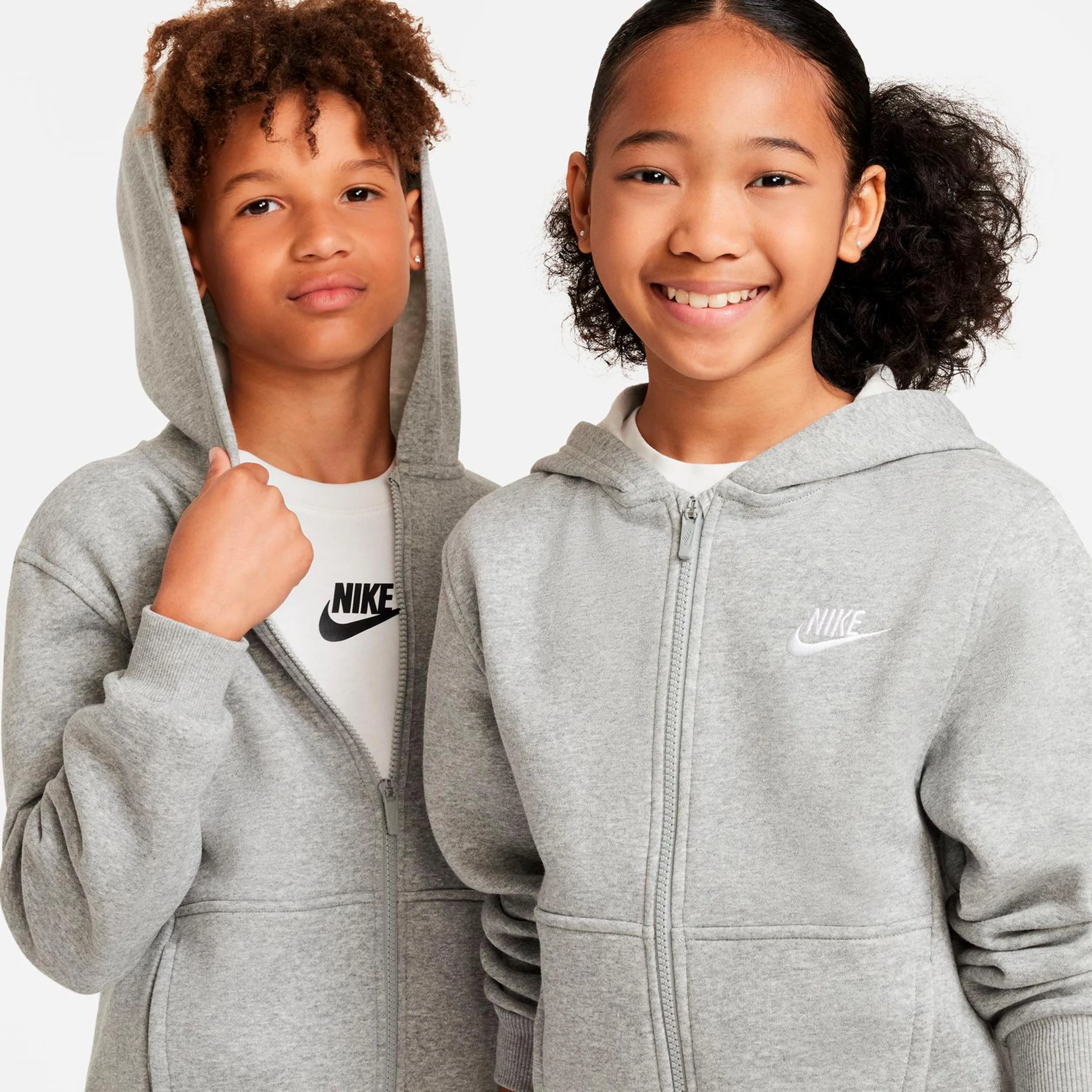 Club Fleece Full-Zip Bluza dresowa Dzieci - szary - Image 4