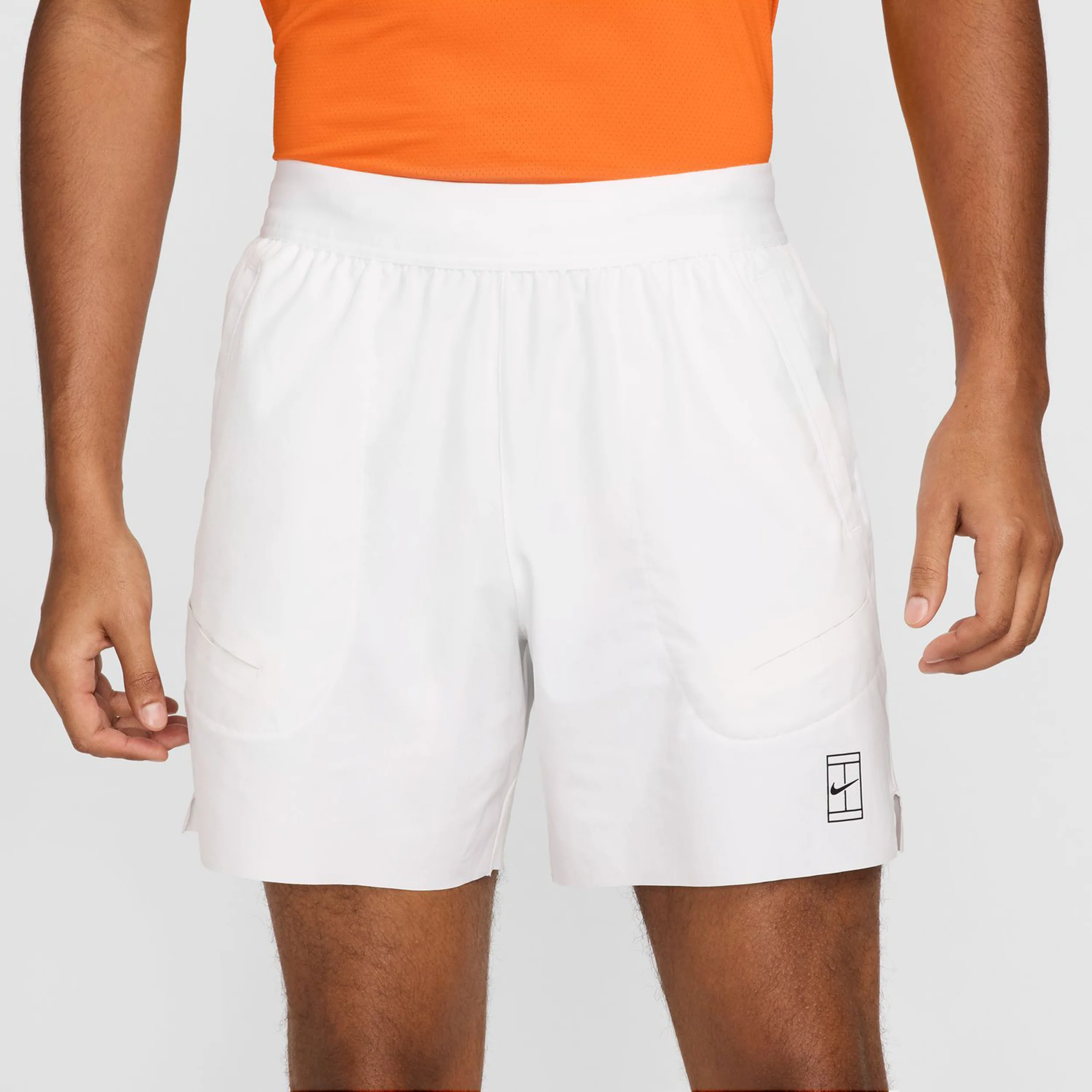 Court Dri-Fit Advantage 6in Szorty Mężczyźni-Biały,Czarny - Image 6