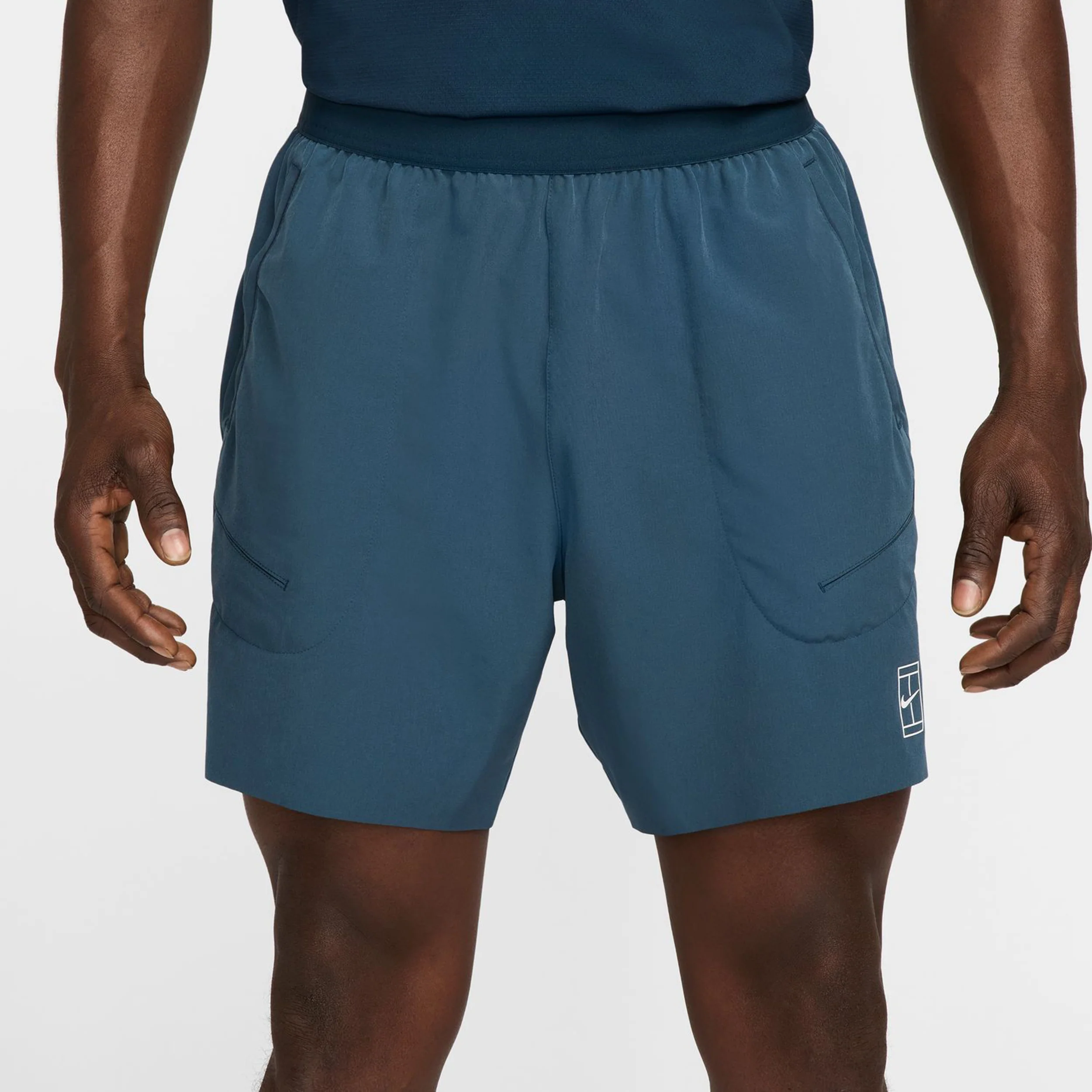 Court Dri-Fit Advantage 6in Szorty Mężczyźni-Ciemnoniebieski,Biały - Image 7
