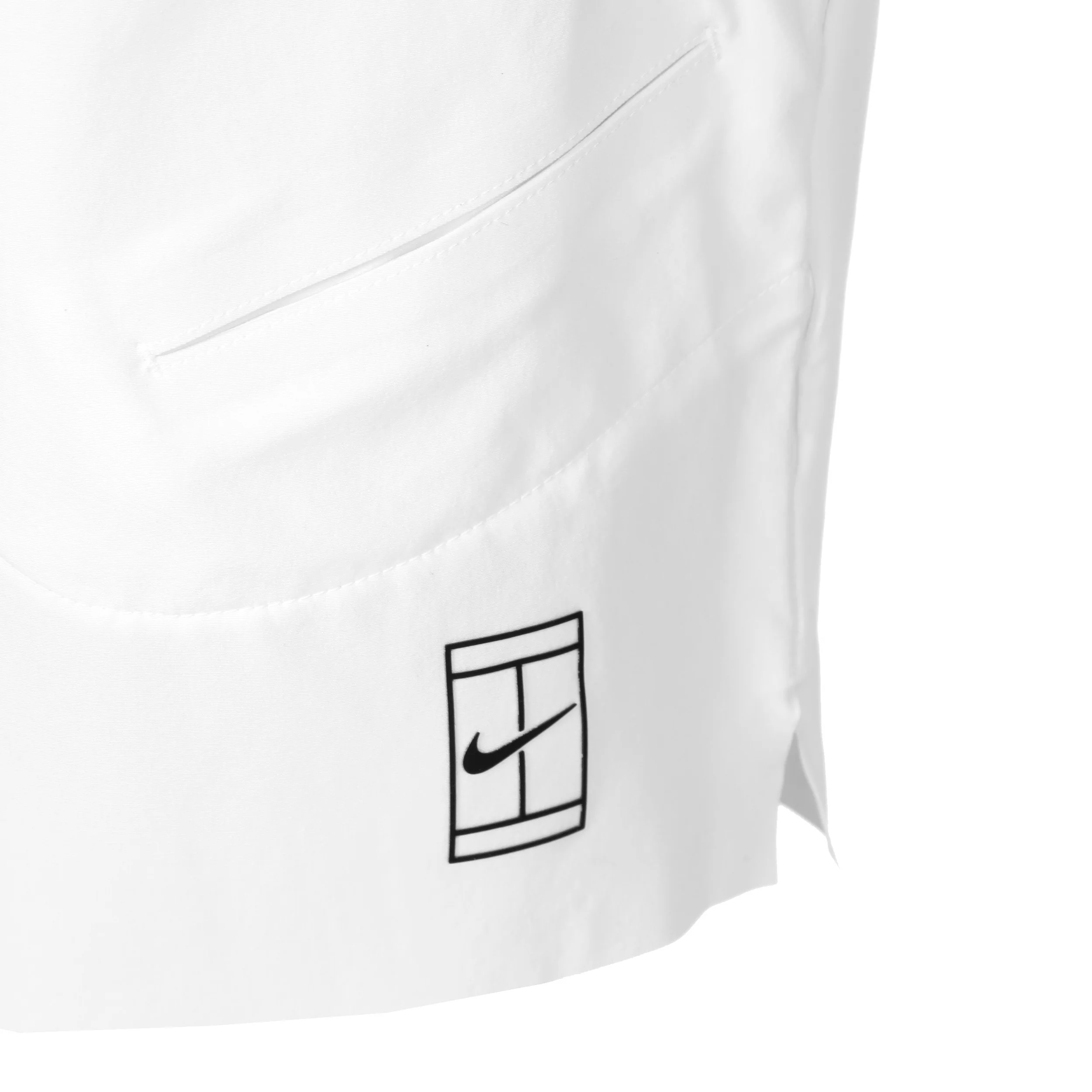Court Dri-Fit Advantage 8in Szorty Mężczyźni-Biały,Czarny - Image 3