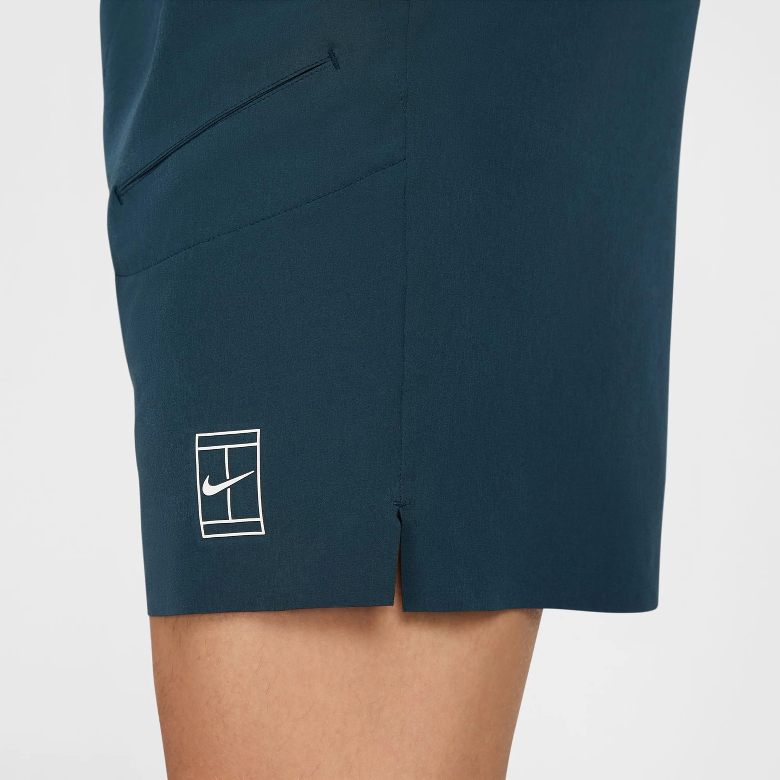Court Dri-Fit Advantage 8in Szorty Mężczyźni-Ciemnoniebieski,Biały - Image 9