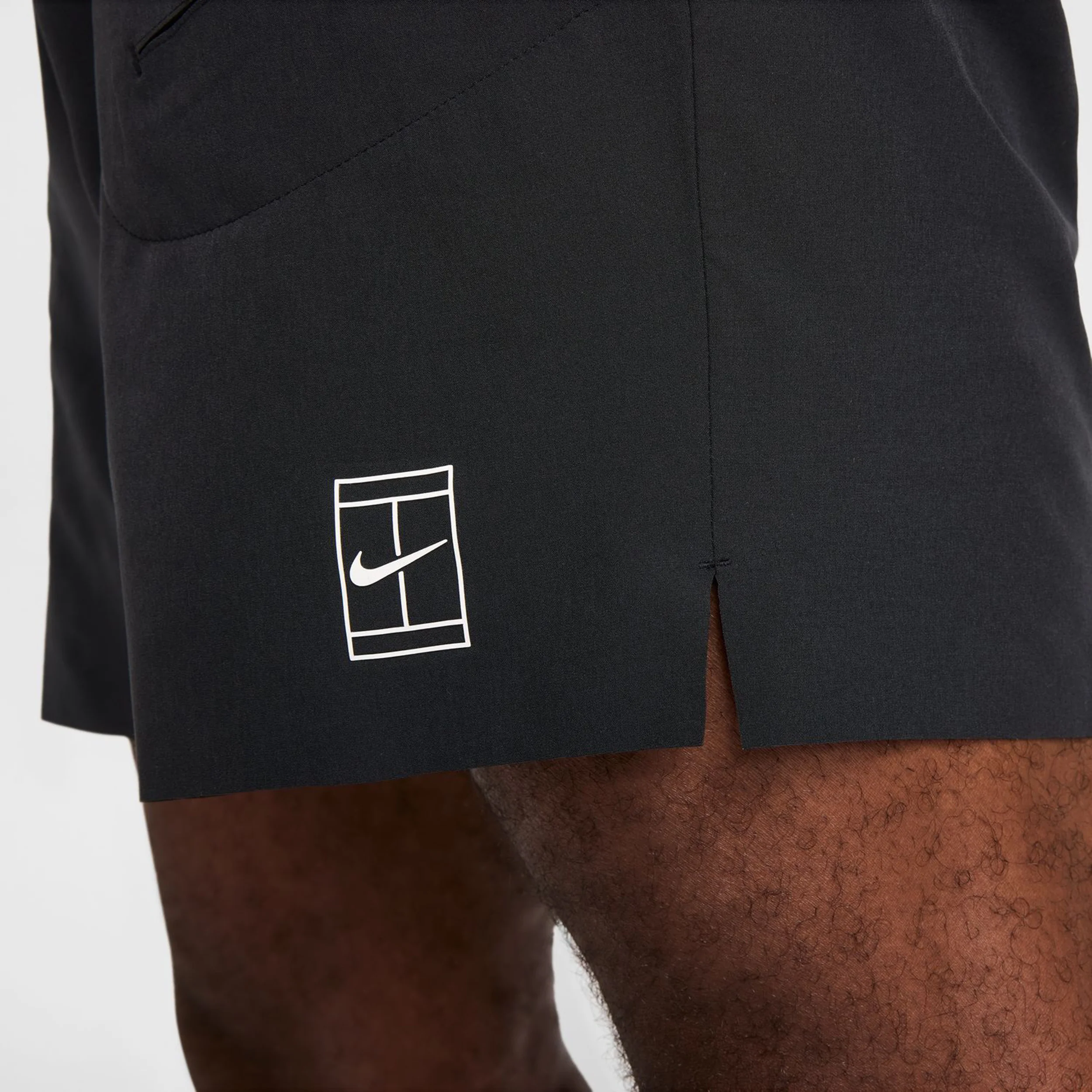 Court Dri-Fit Advantage 8in Szorty Mężczyźni-Czarny,Biały - Image 10