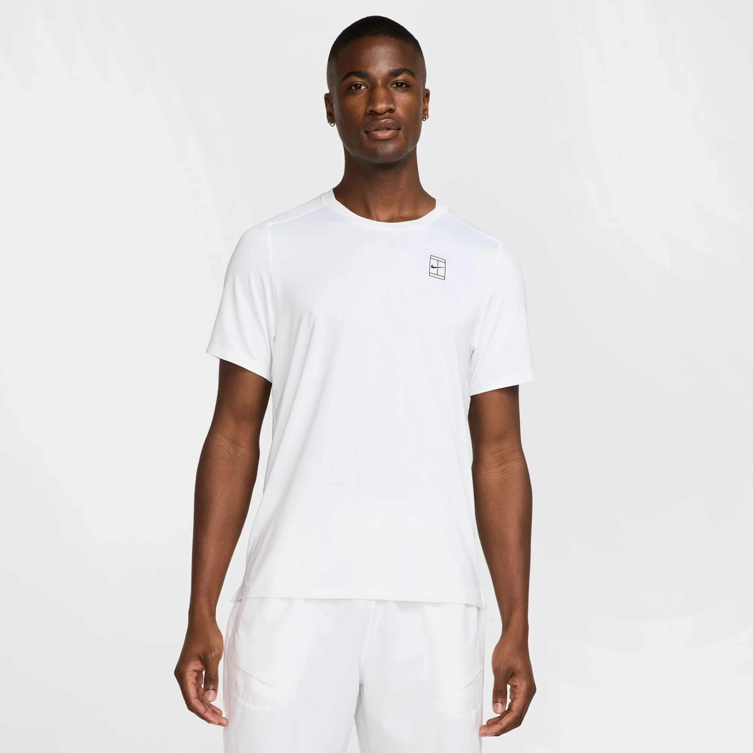 Court Dri-Fit Advantage Koszulka Mężczyźni-Biały,Czarny - Image 4