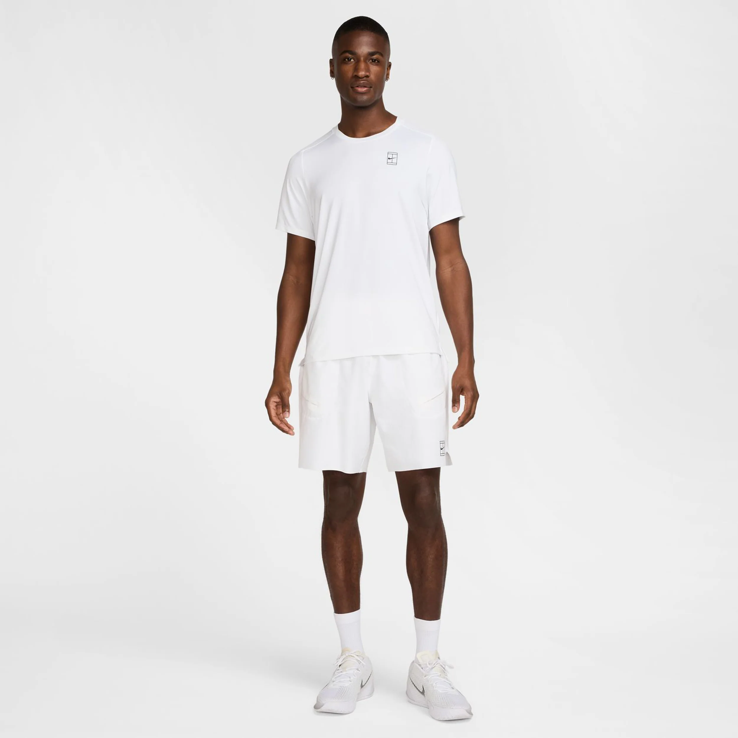 Court Dri-Fit Advantage Koszulka Mężczyźni-Biały,Czarny - Image 9