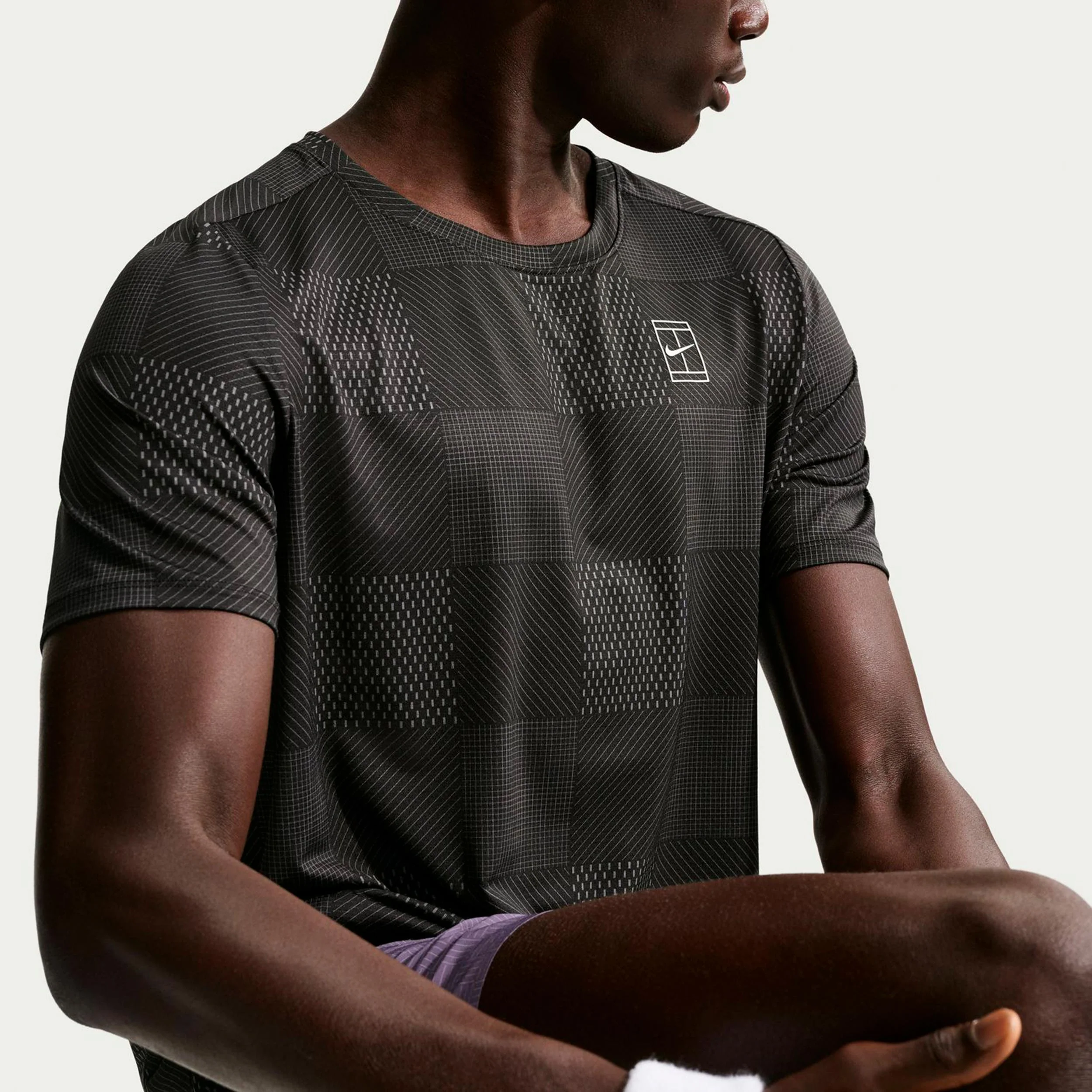 Court Dri-Fit Advantage Koszulka Mężczyźni-czarny - Image 5