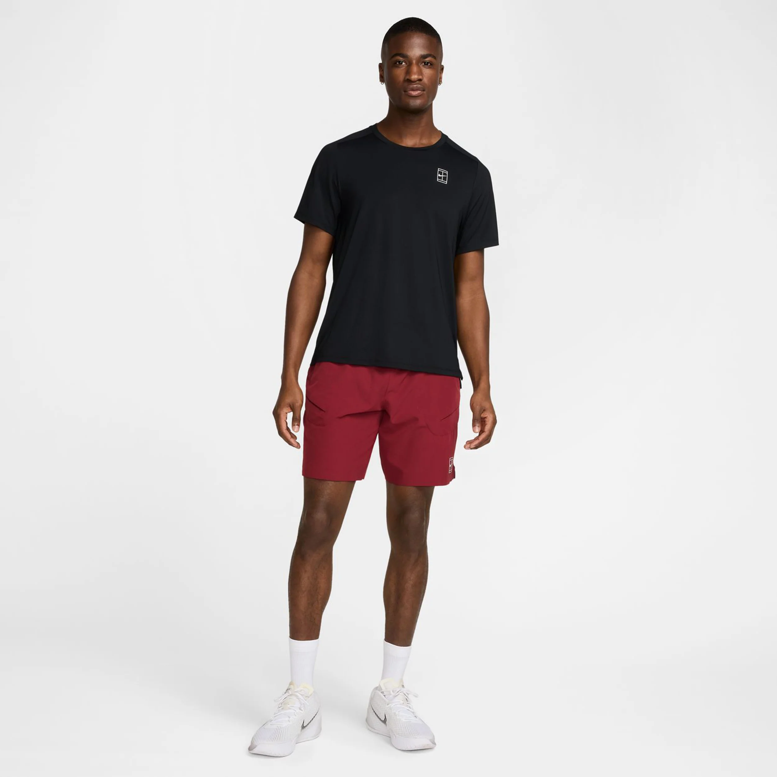 Court Dri-Fit Advantage Koszulka Mężczyźni-Czarny,Biały - Image 8