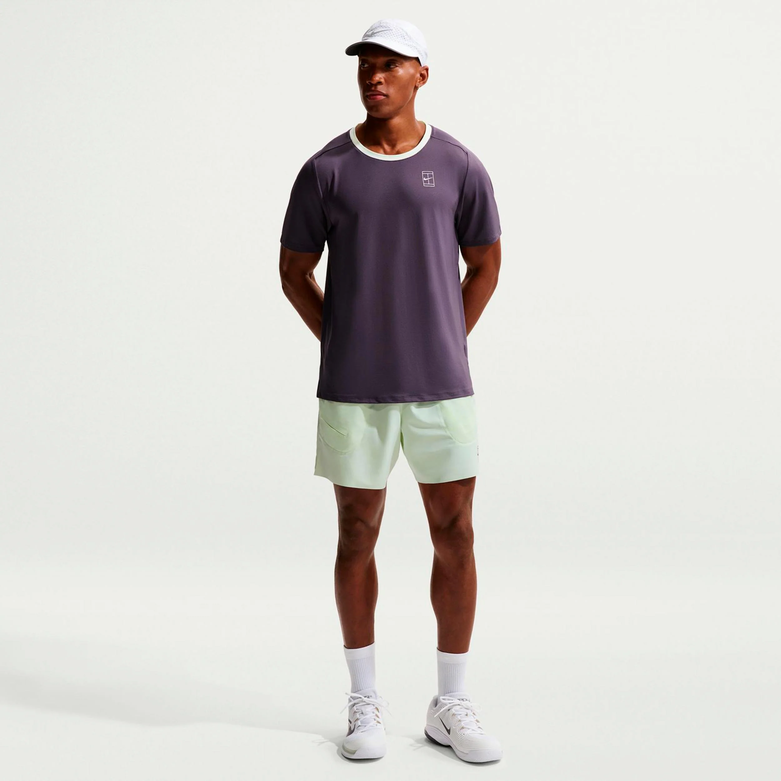 Court Dri-FIT Advantage Koszulka Mężczyźni-fioletowy - Image 2