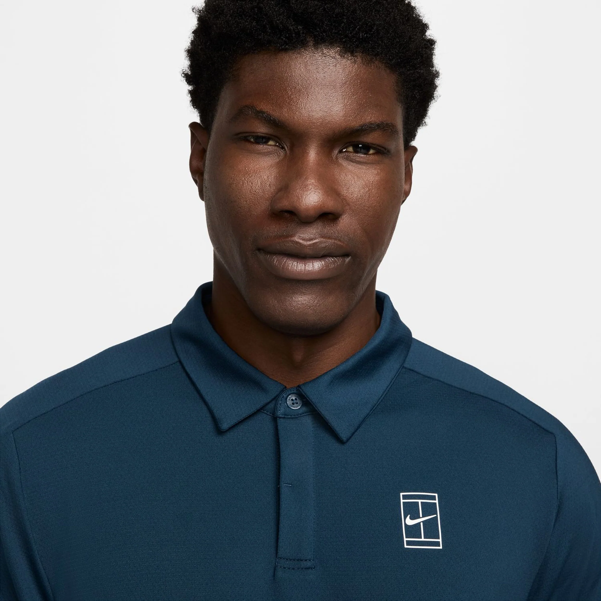 Court Dri-Fit Advantage Polo Mężczyźni-Ciemnoniebieski,Biały - Image 6