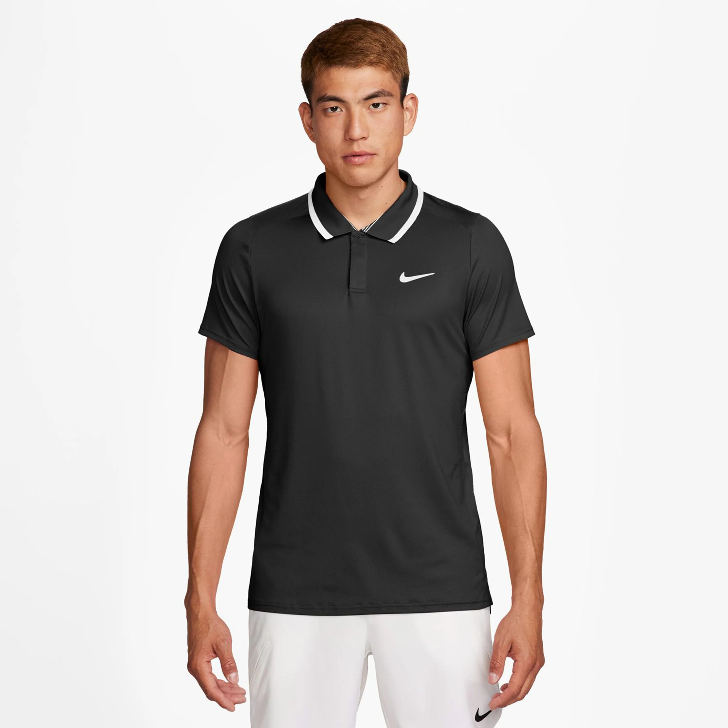 Court Dri-Fit Advantage Polo Mężczyźni-Czarny,Biały - Image 5