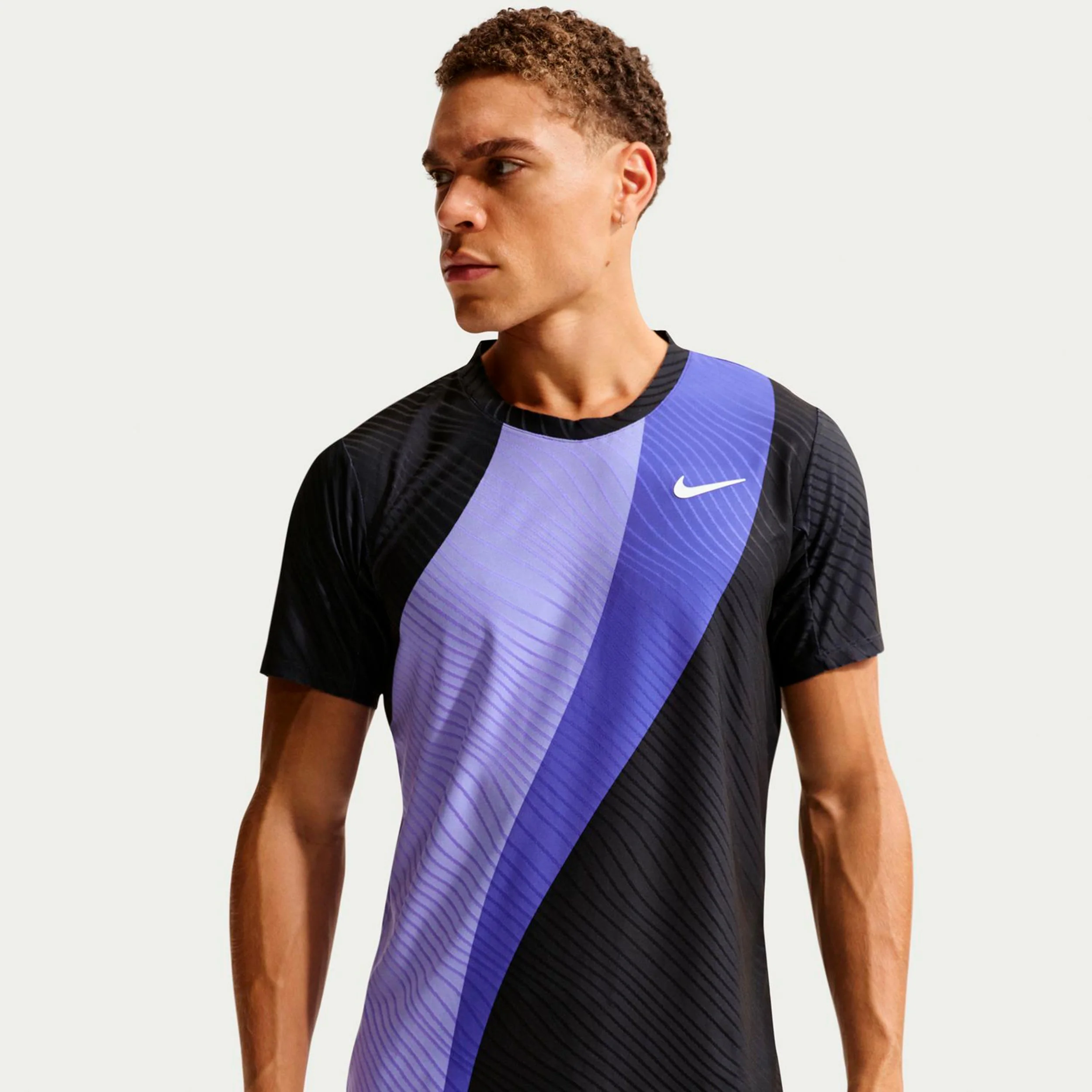 Court Dri-Fit Advantage Slam Koszulka Mężczyźni-ciemnoniebieski, niebiesko-szary