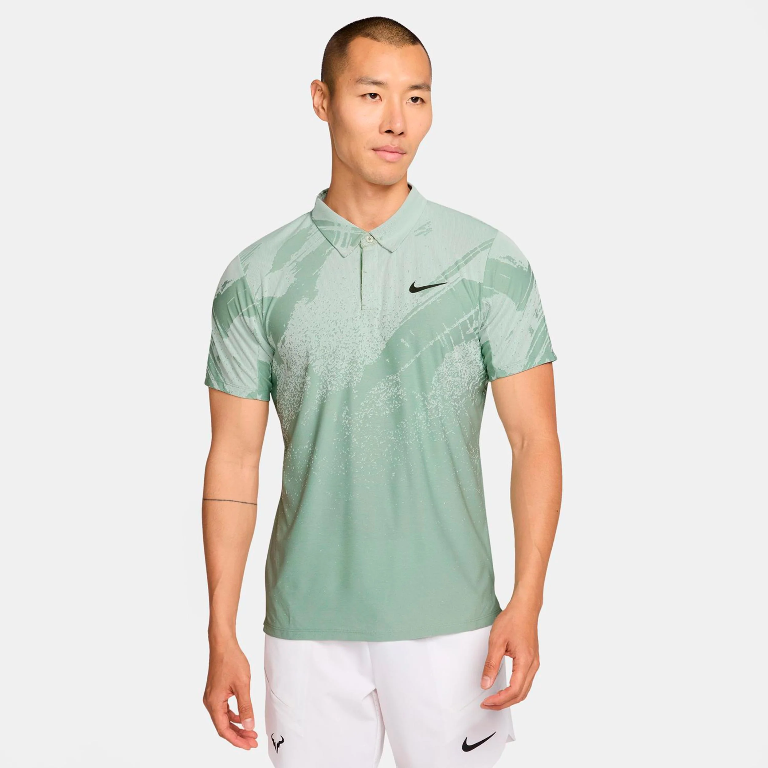 Court Dri-Fit Advantage Slam Polo Mężczyźni - złamana biel, czarny - Image 4