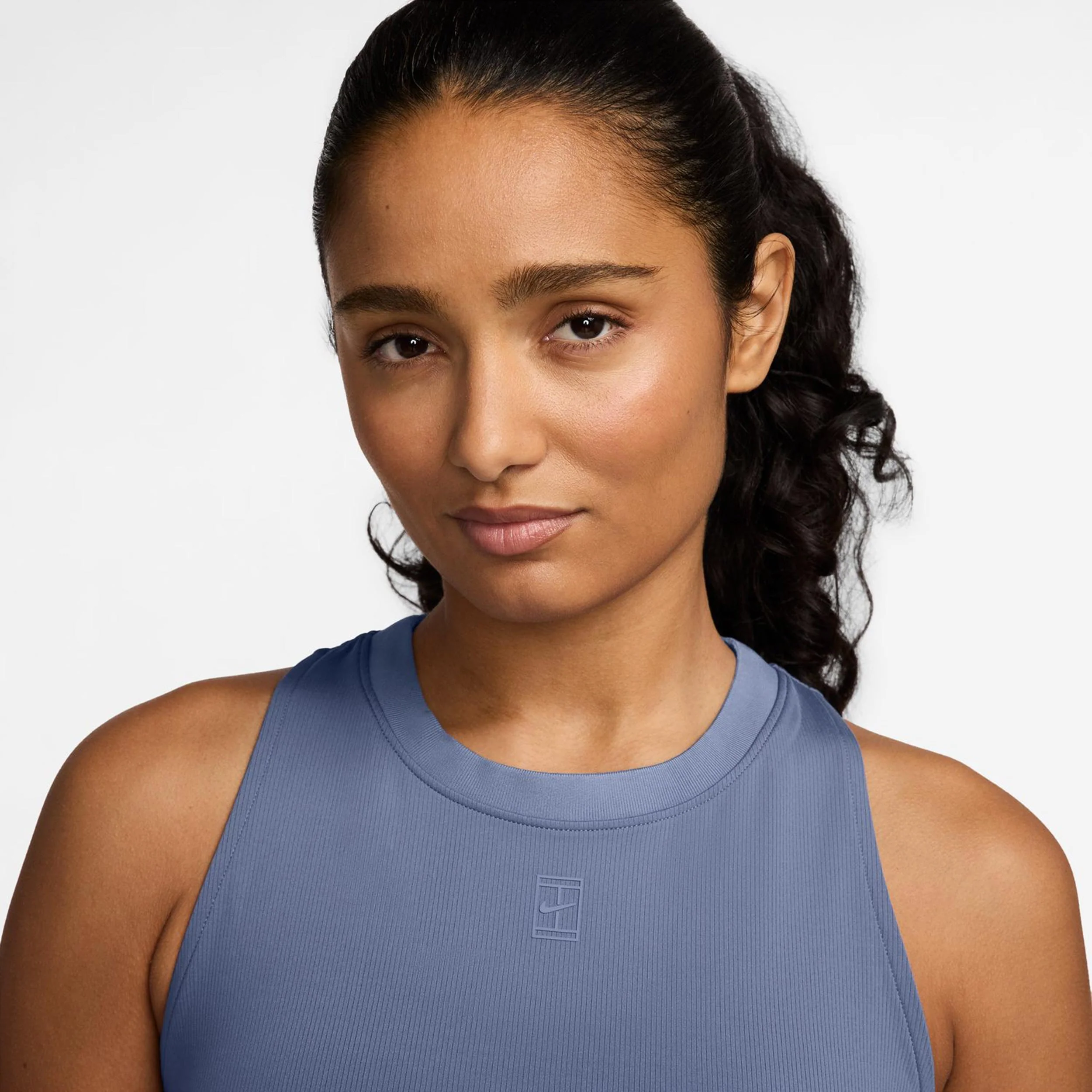 Court Dri-Fit Advantage Tank Top Kobiety-Niebiesko-szary - Image 3