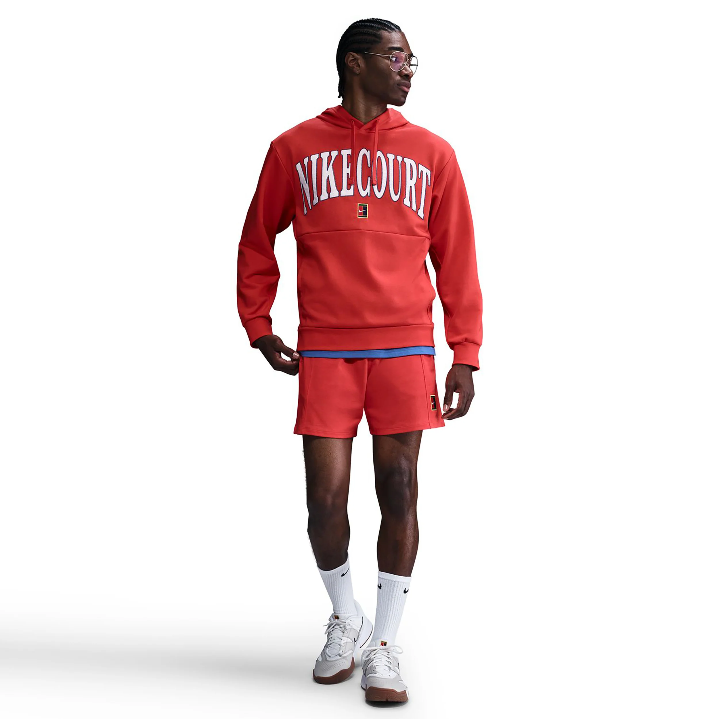 Court Dri-FIT Fleece High Rise Bluza Mężczyźni-Czerwony - Image 5