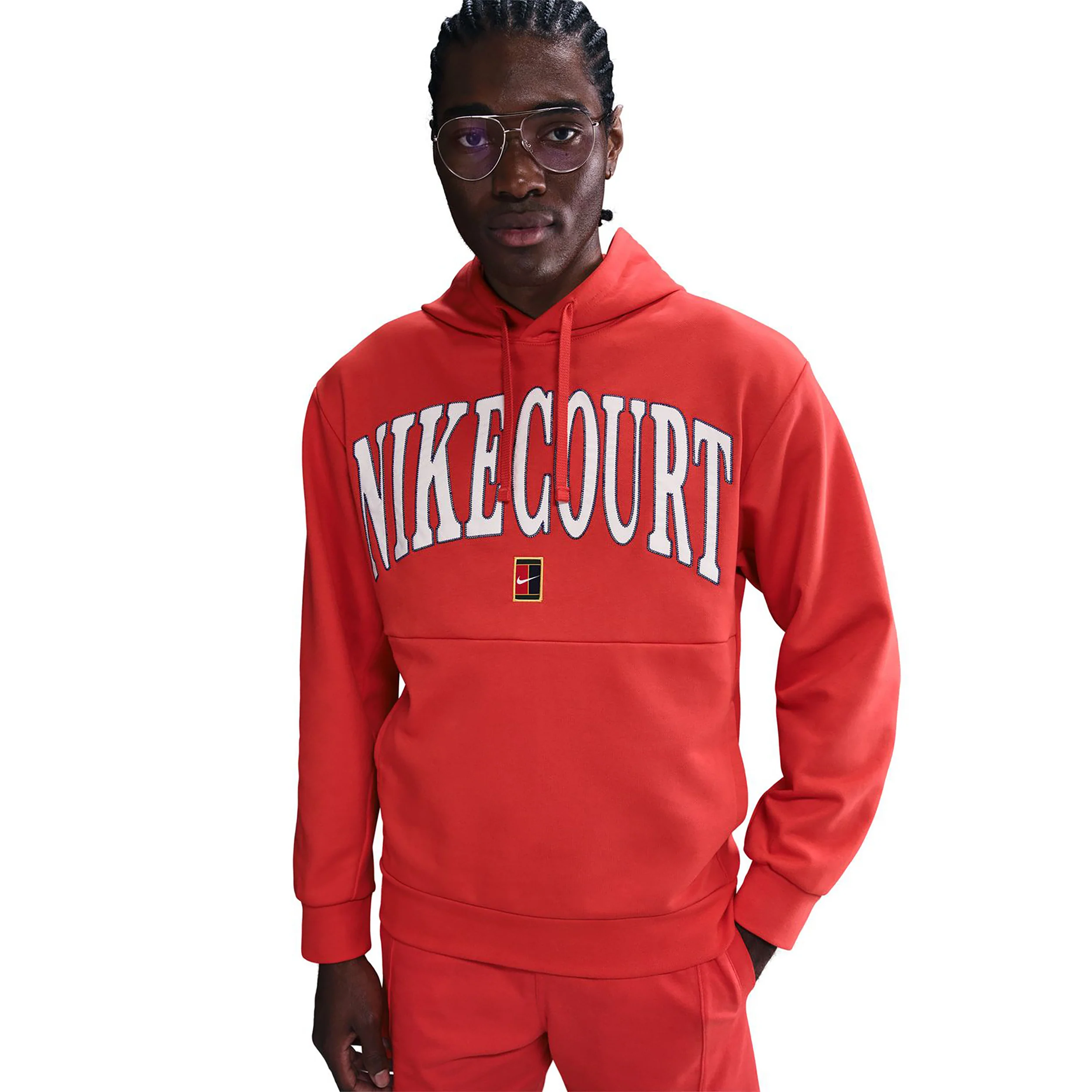 Court Dri-FIT Fleece High Rise Bluza Mężczyźni-Czerwony - Image 8