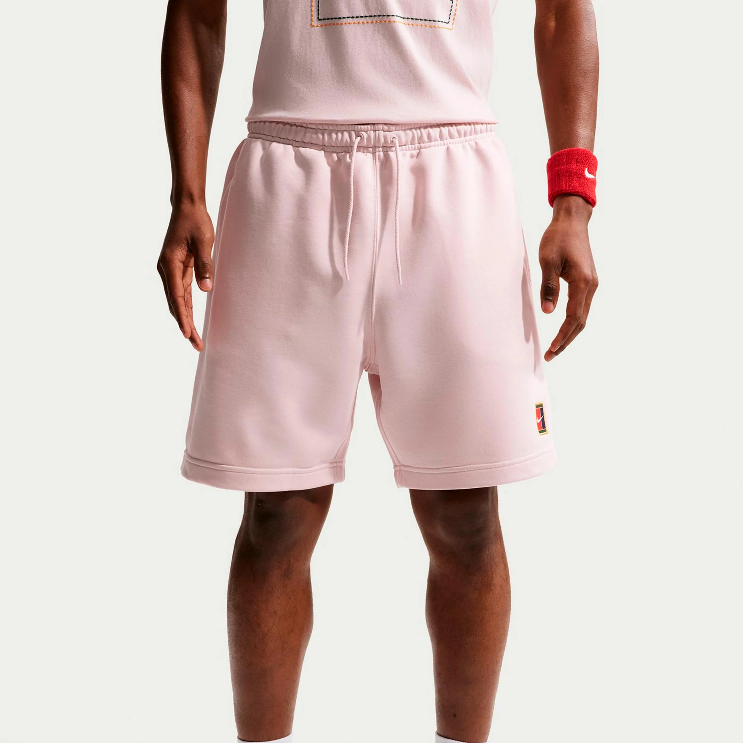 Court Dri-Fit Heritage Fleece Szorty Mężczyźni - ciemnoróżowy