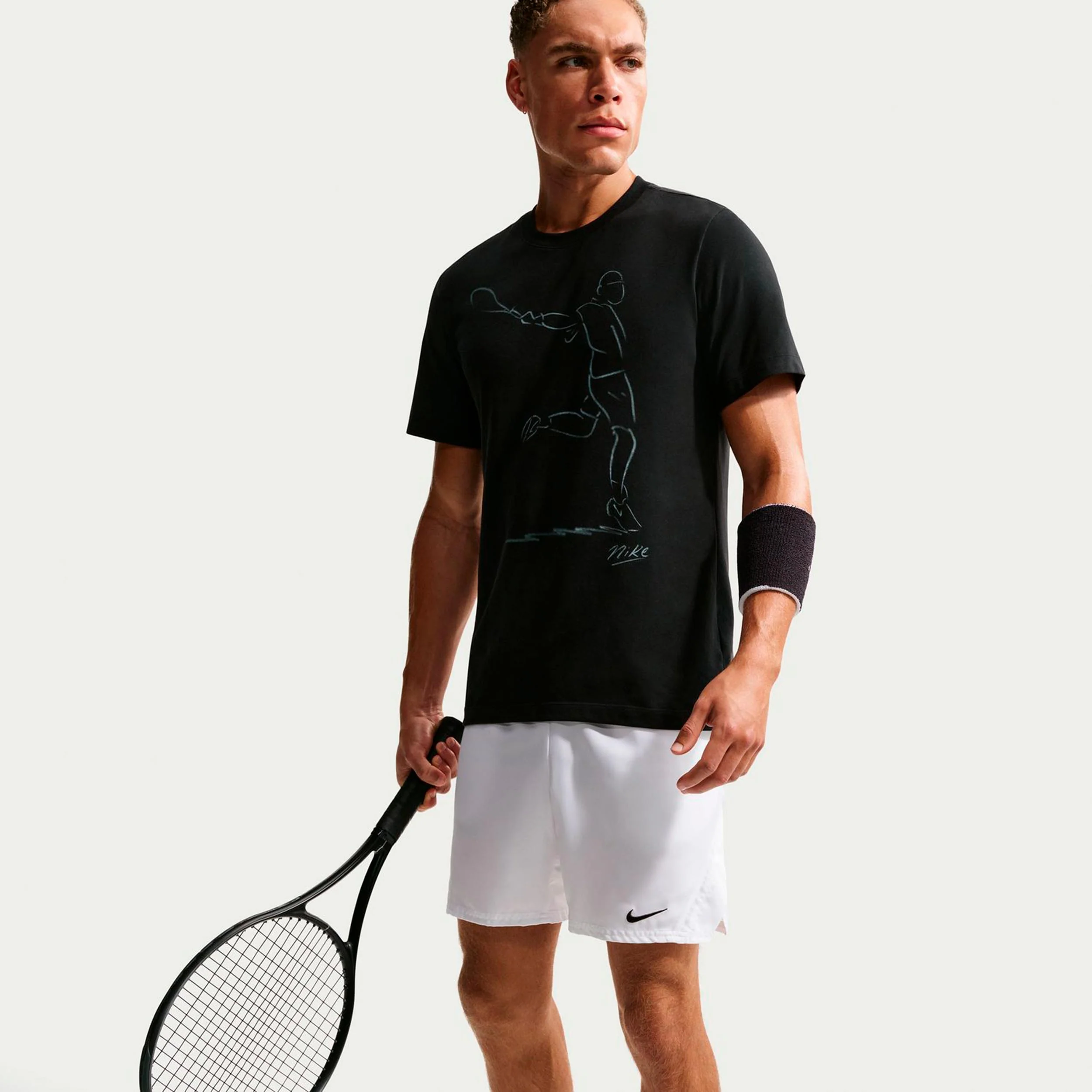Court Dri-Fit Koszulka Mężczyźni - czarny - Image 6