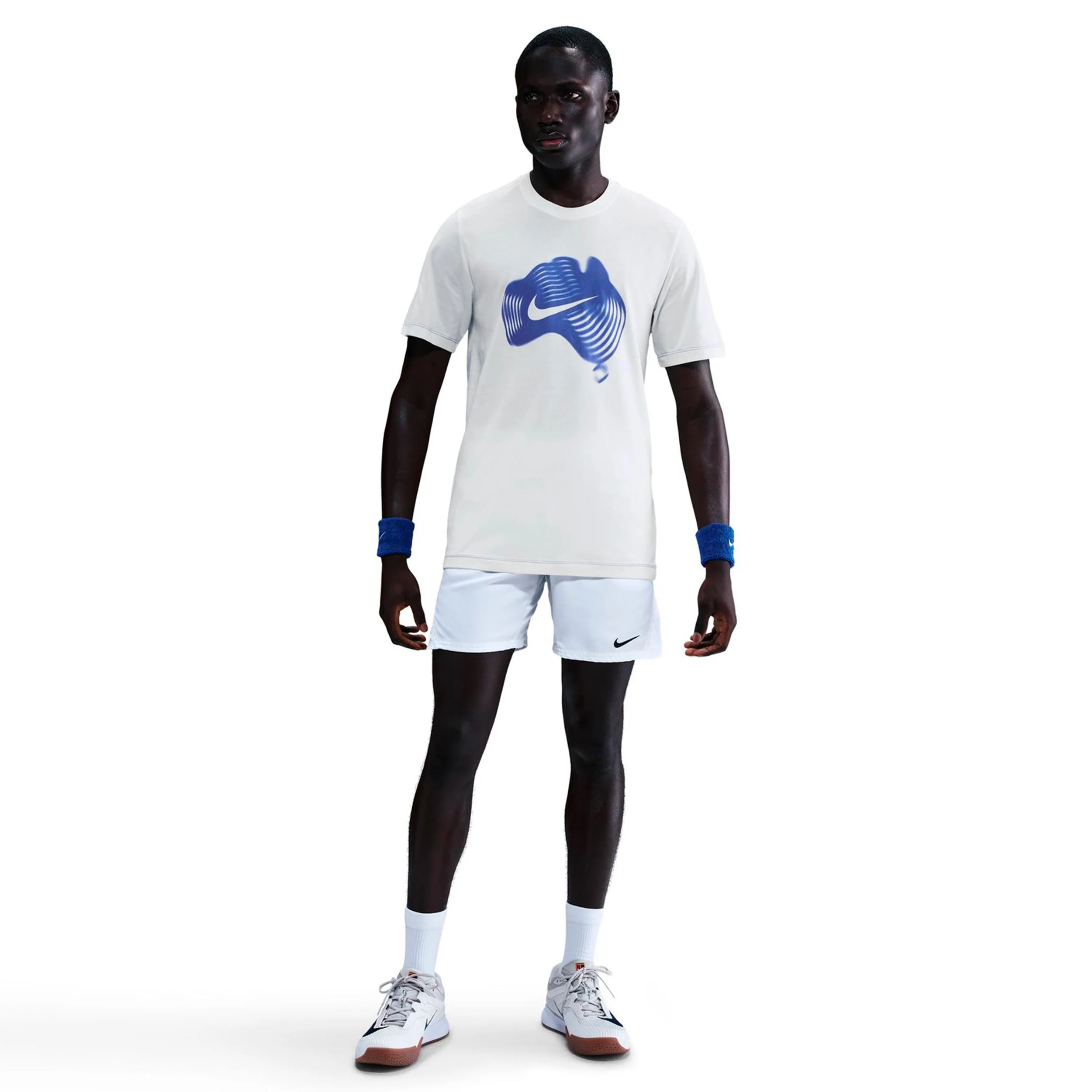 Court Dri-Fit Koszulka Mężczyźni-krem, niebieski - Image 2