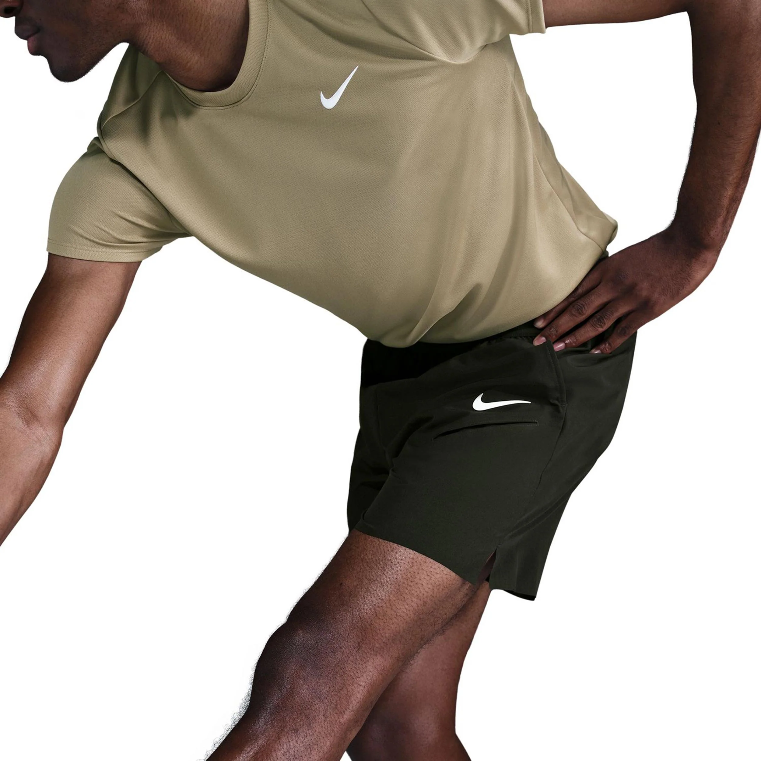 Court Dri-FIT Slam Szorty Mężczyźni-Ciemnozielony - Image 4