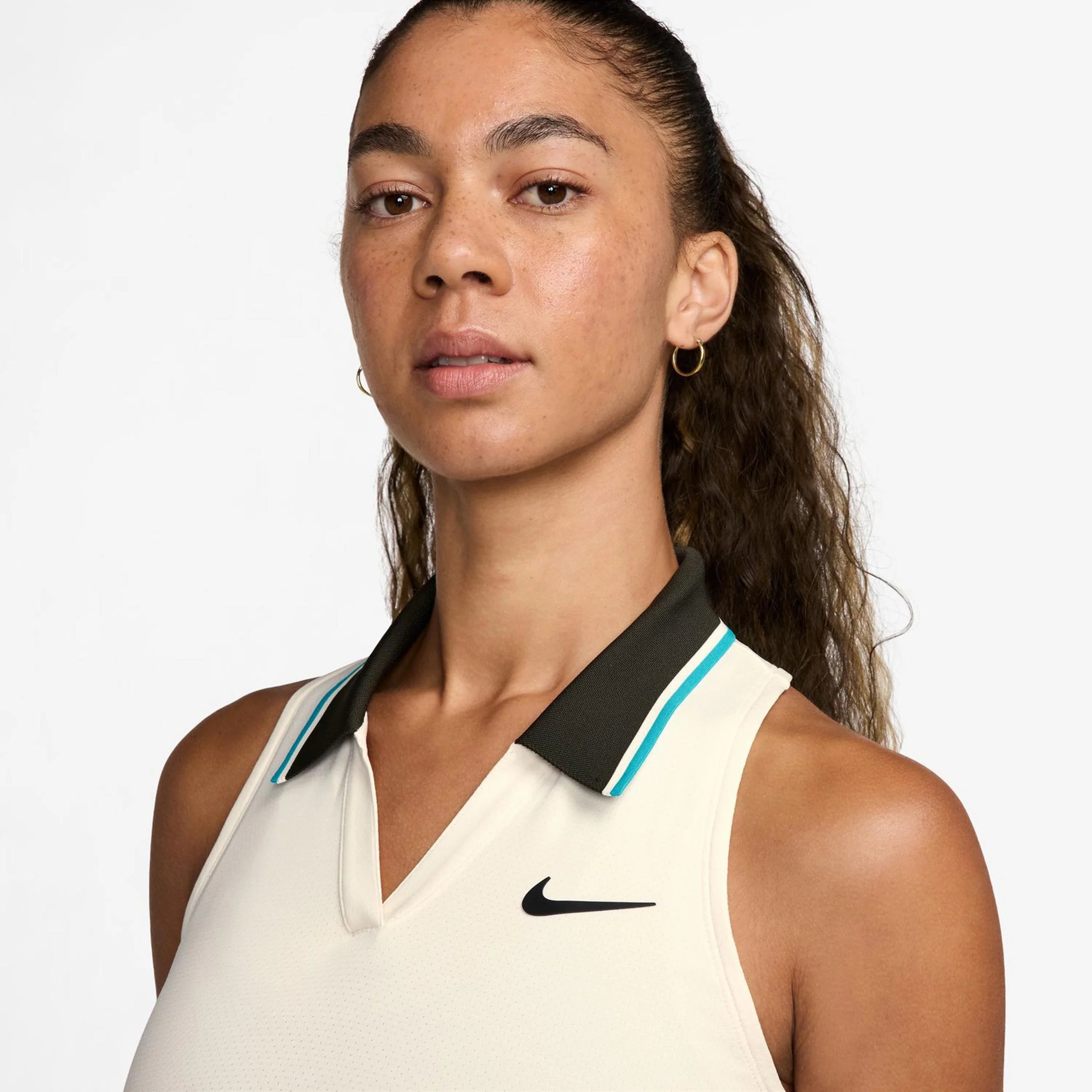 Court Dri-FIT Slam Tank Top Kobiety-Krem,Brąz - Image 6