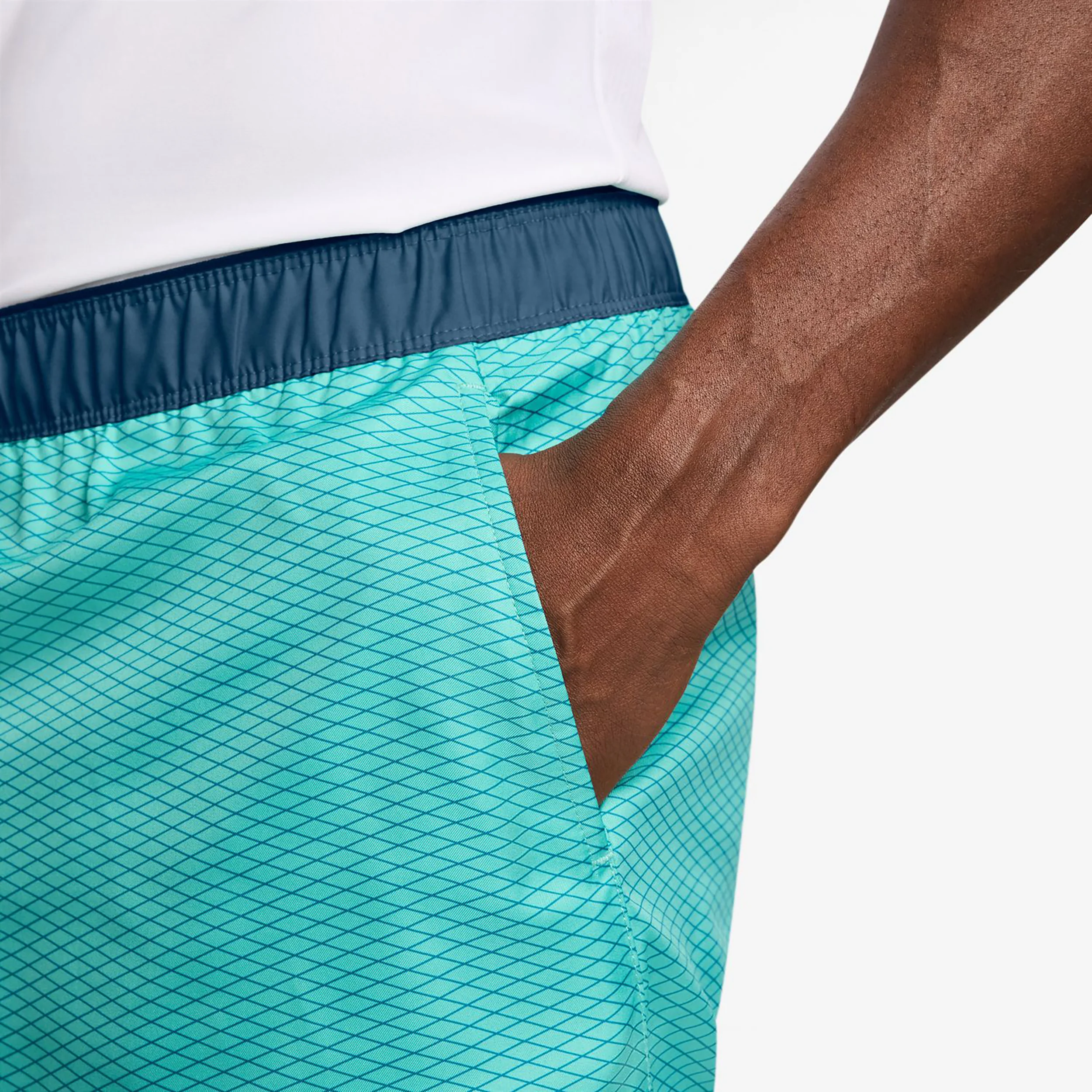 Court Victory Dri-Fit 7in Aop Szorty Mężczyźni - turkus, petrol - Image 4