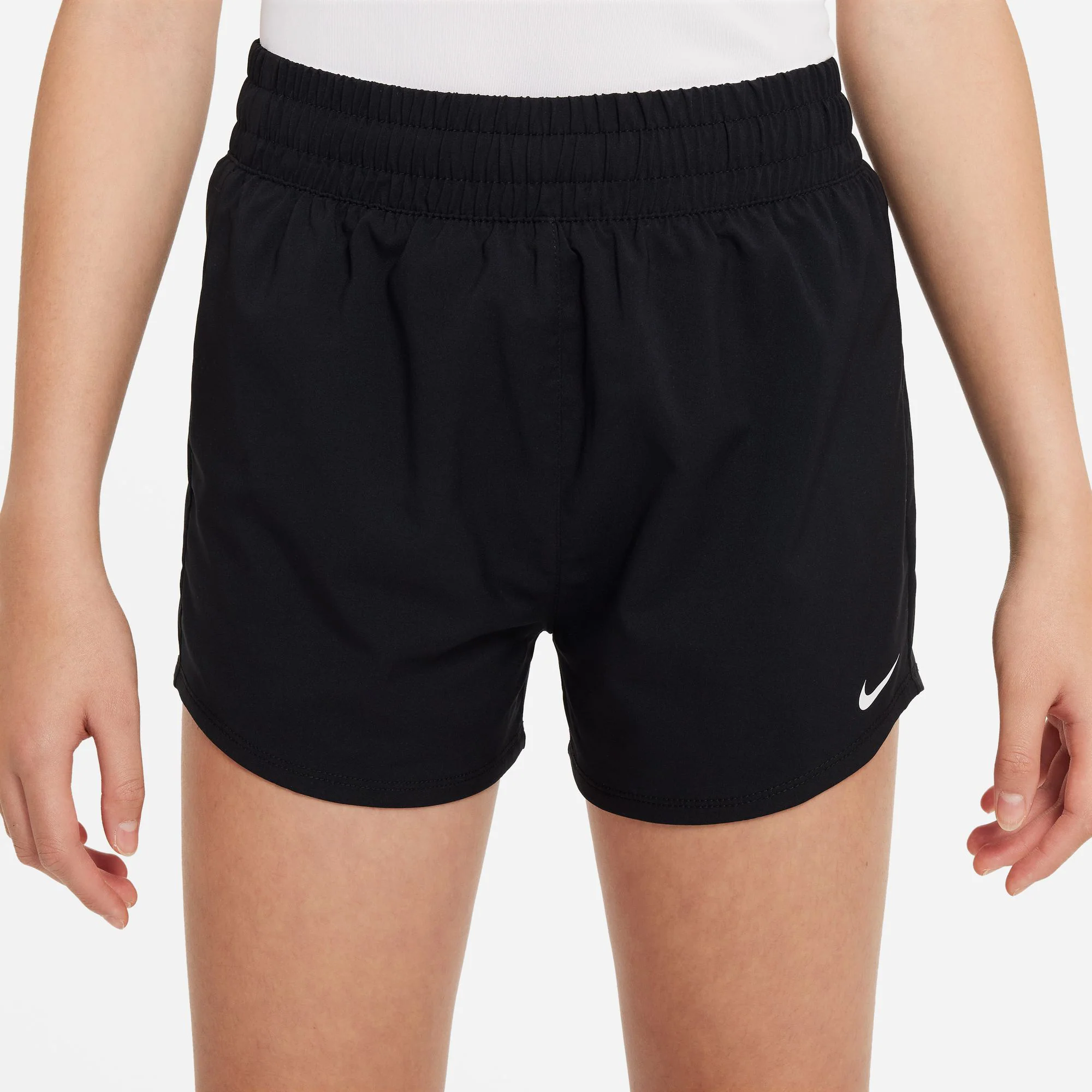 Dri-Fit Big Kids High Waisted Woven Szorty Dziewczynki-Czarny - Image 4