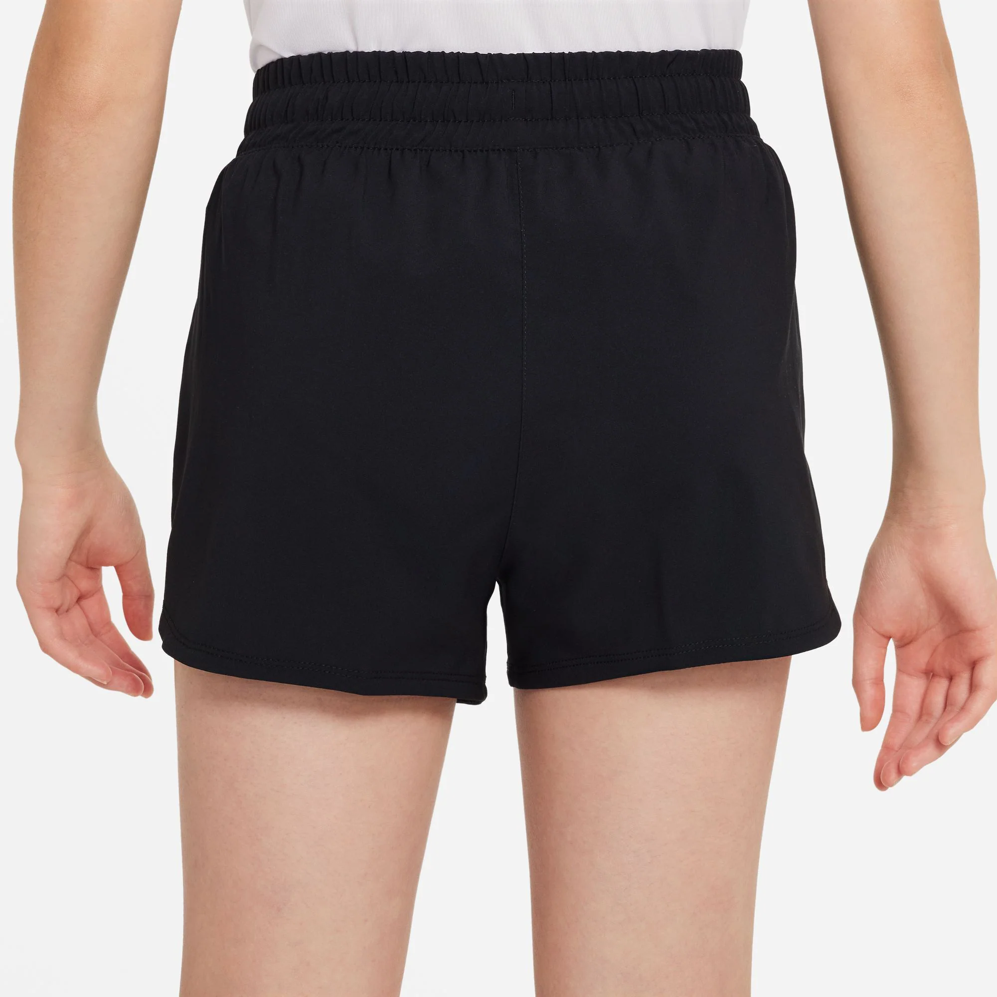 Dri-Fit Big Kids High Waisted Woven Szorty Dziewczynki-Czarny - Image 5