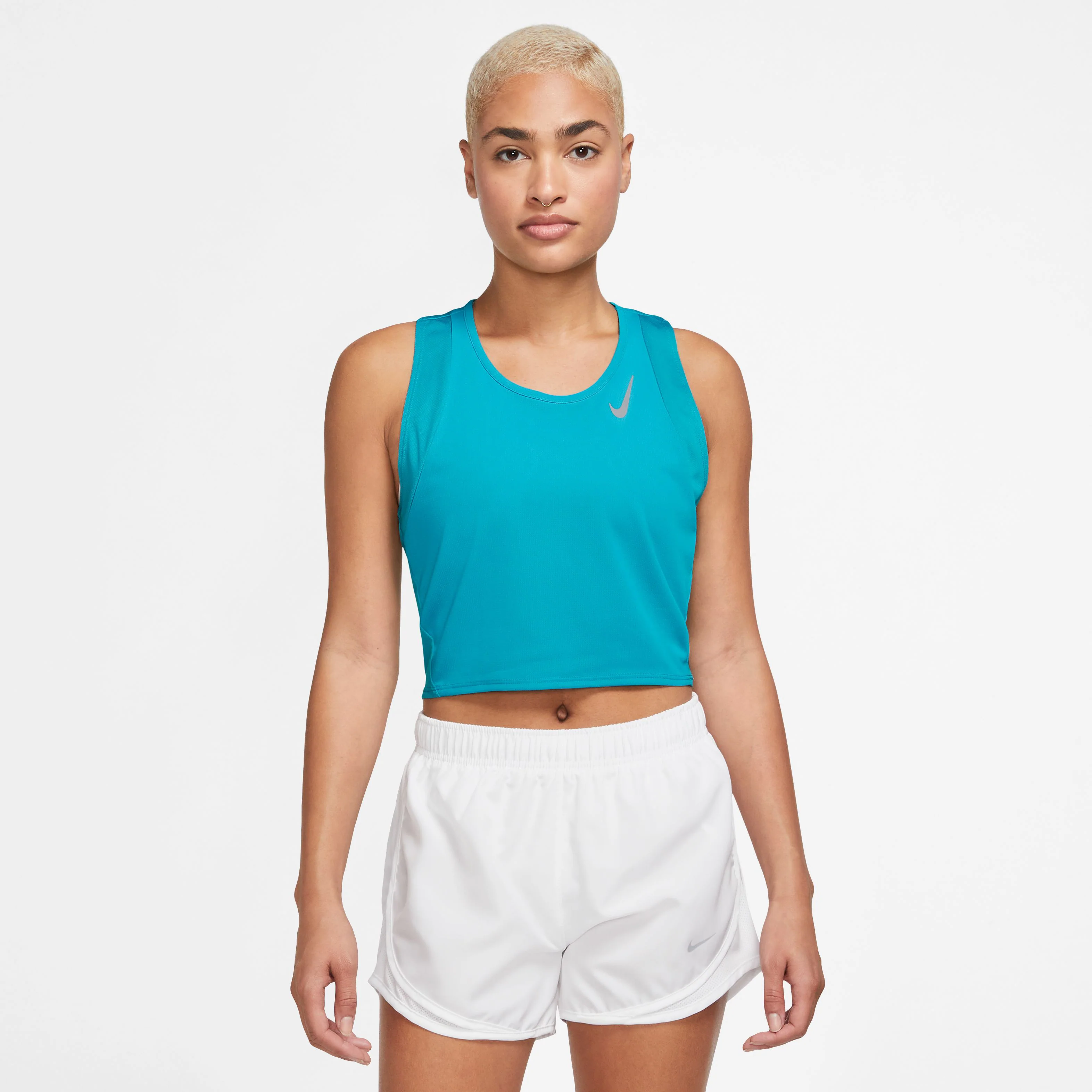 Dri-Fit Fast Crop Koszulka do biegania Kobiety - turkus, - Image 5