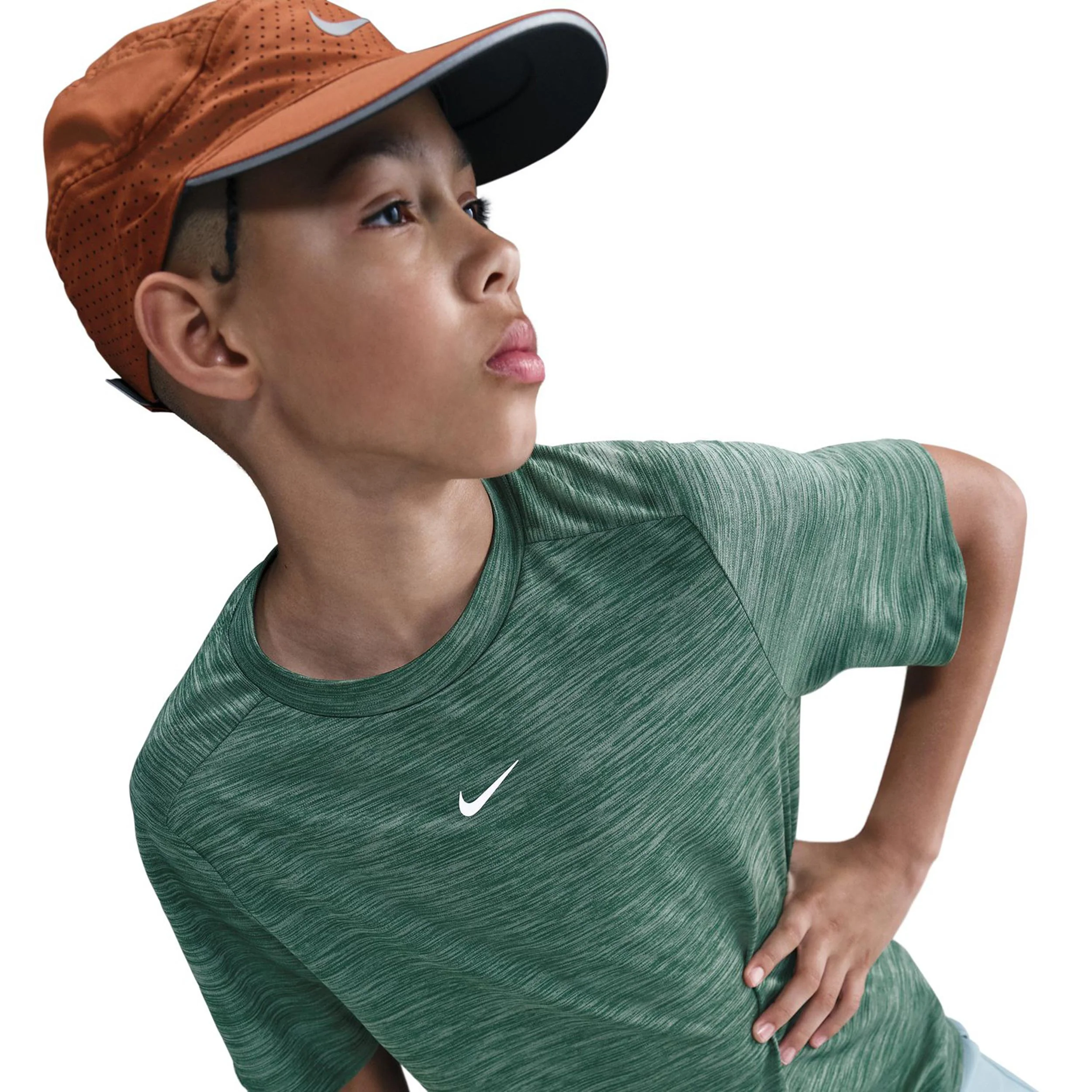 Dri-Fit Heather Koszulka Dzieci-Zieleń - Image 4