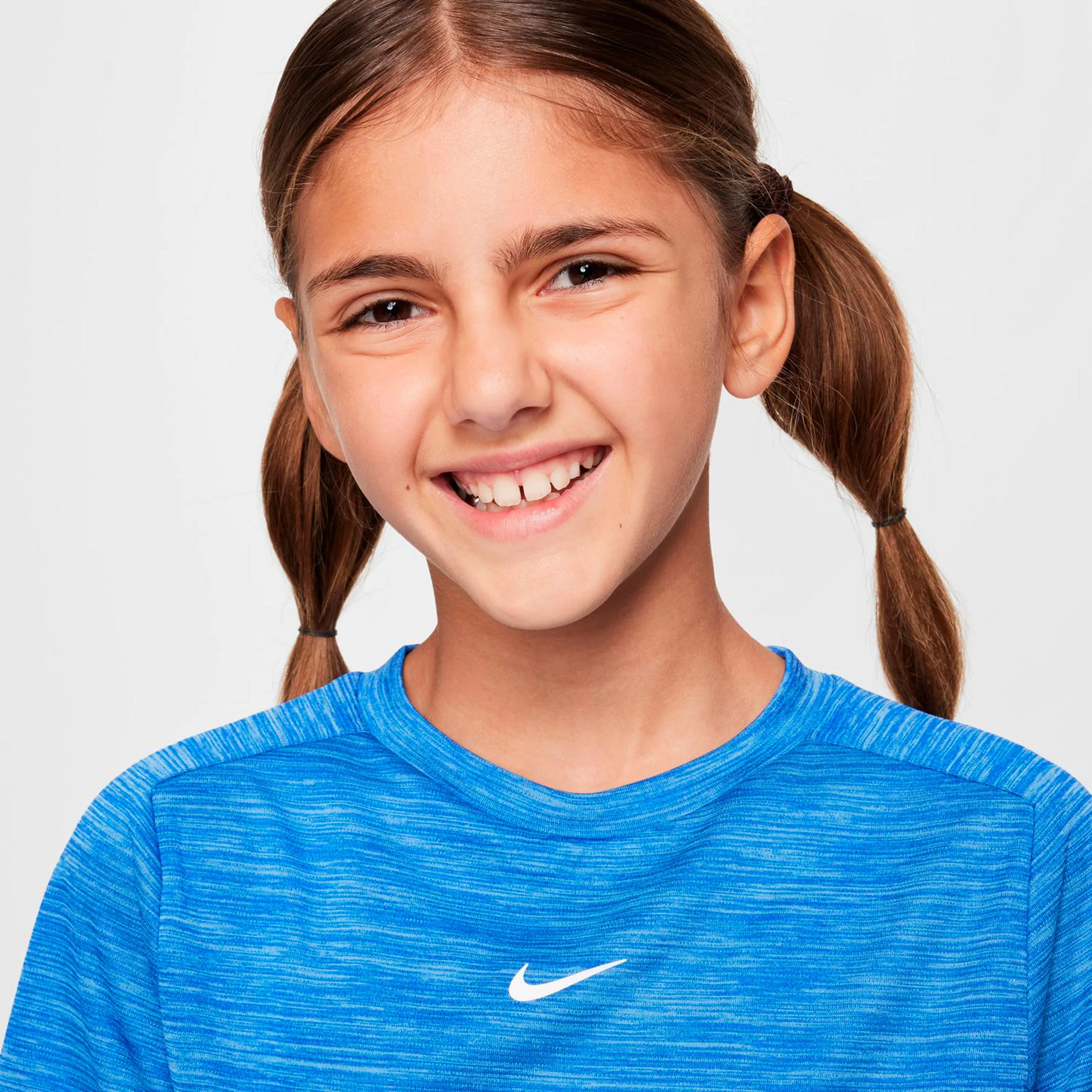 Dri-FIT Multi Heather Koszulka Dzieci-niebieski, biały - Image 5