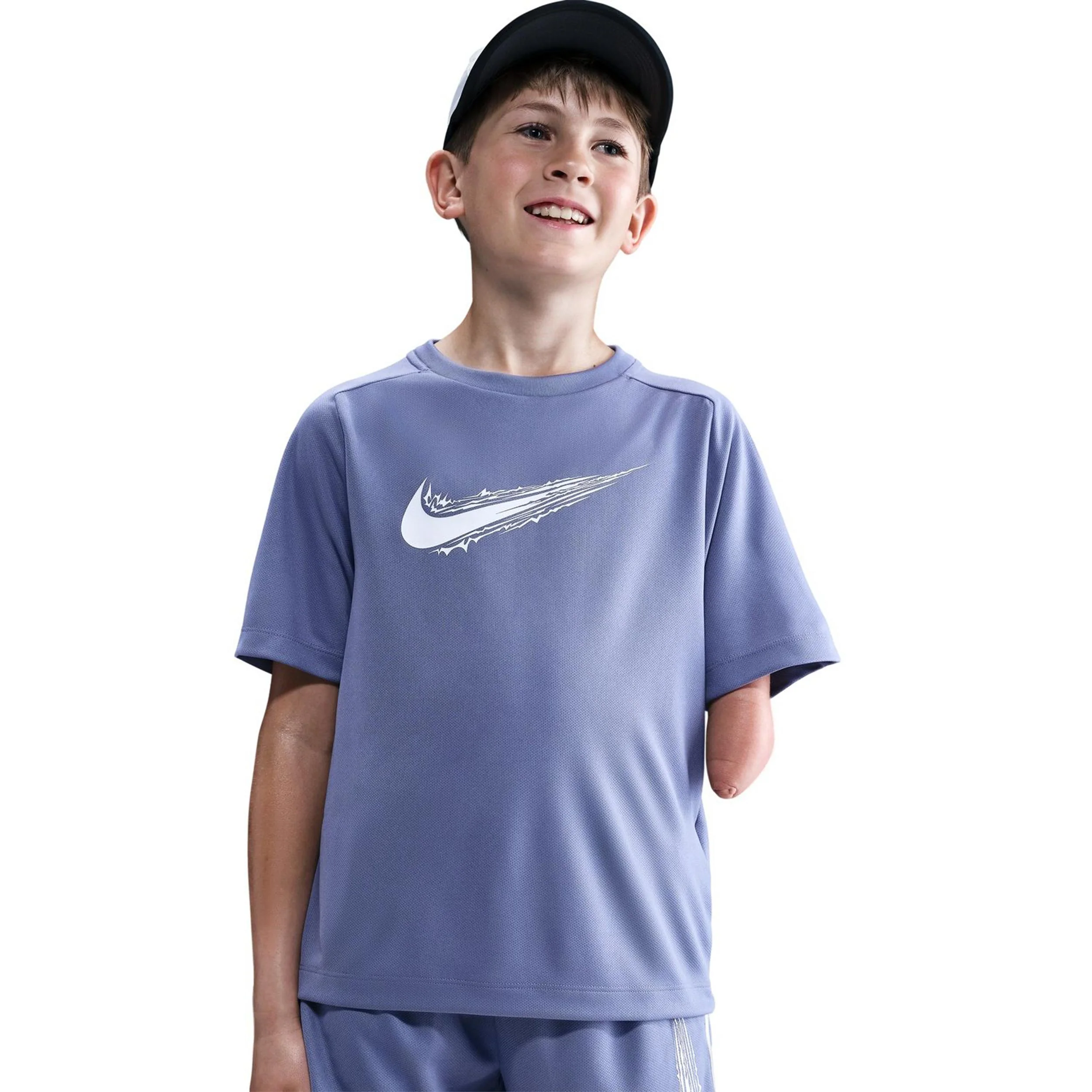 Dri-Fit Multi Koszulka Dzieci-Niebiesko-szary