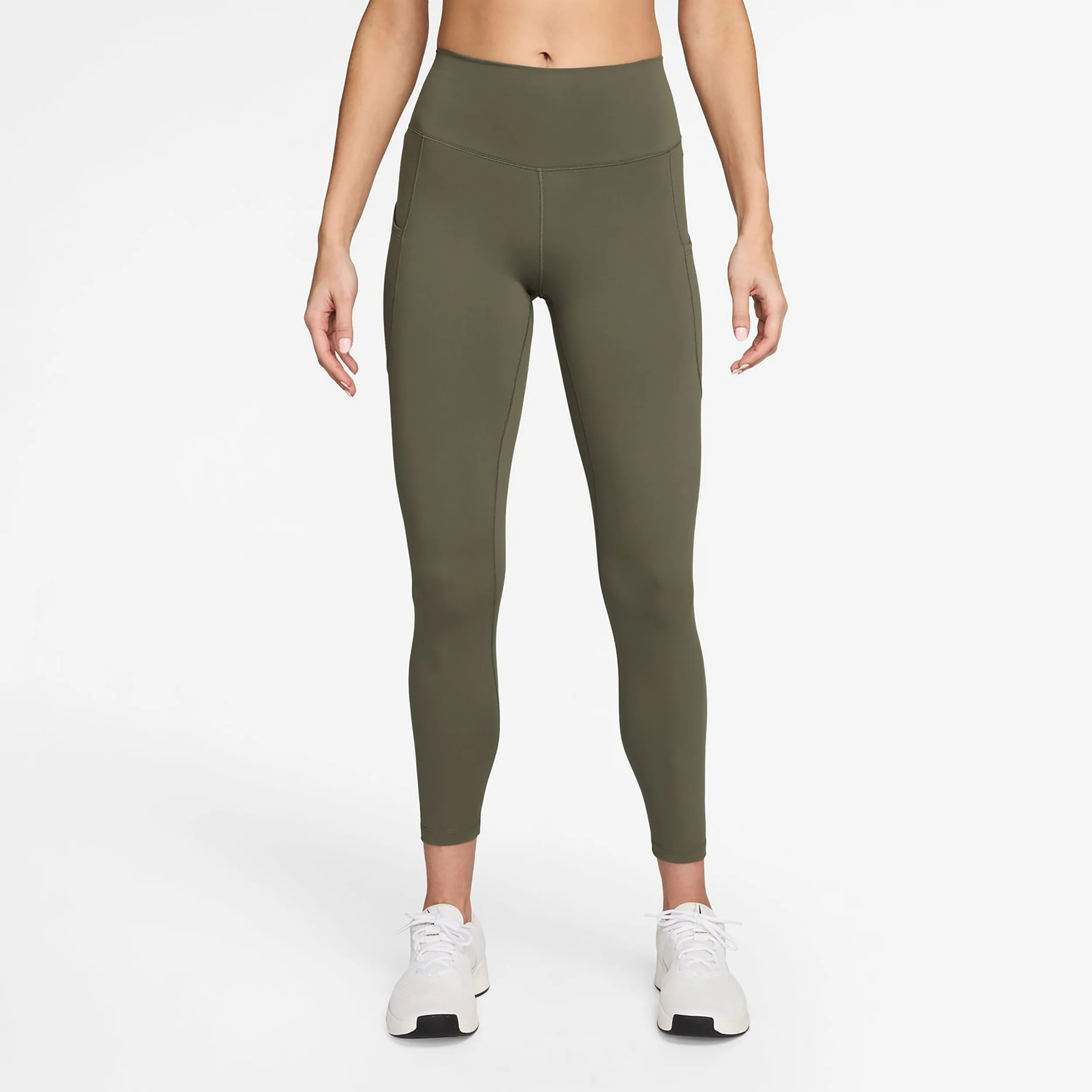 Dri-FIT One High Rise 7/8 Getry Kobiety-oliwka